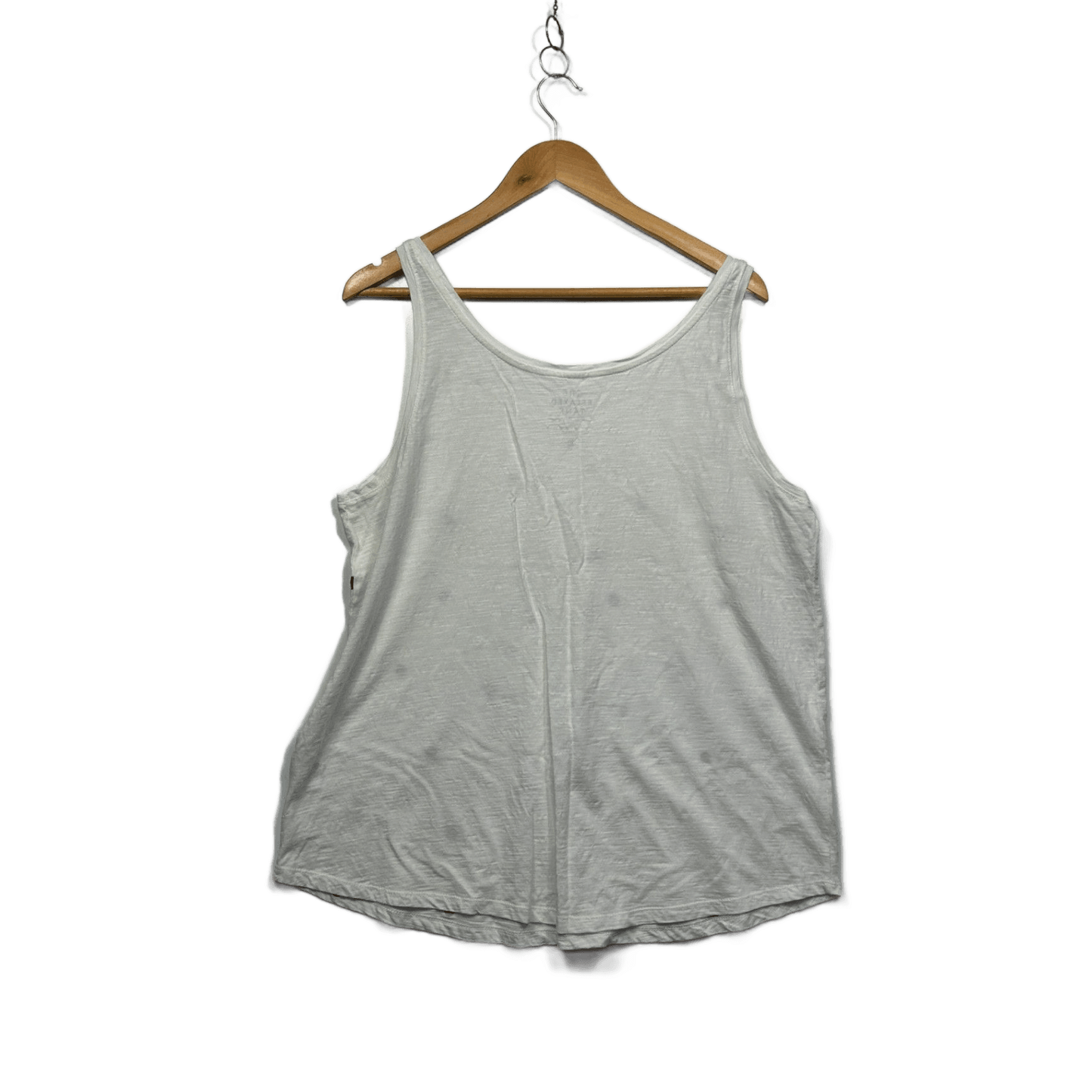 The Relaxed Tank White Sleeveless Top Size 20