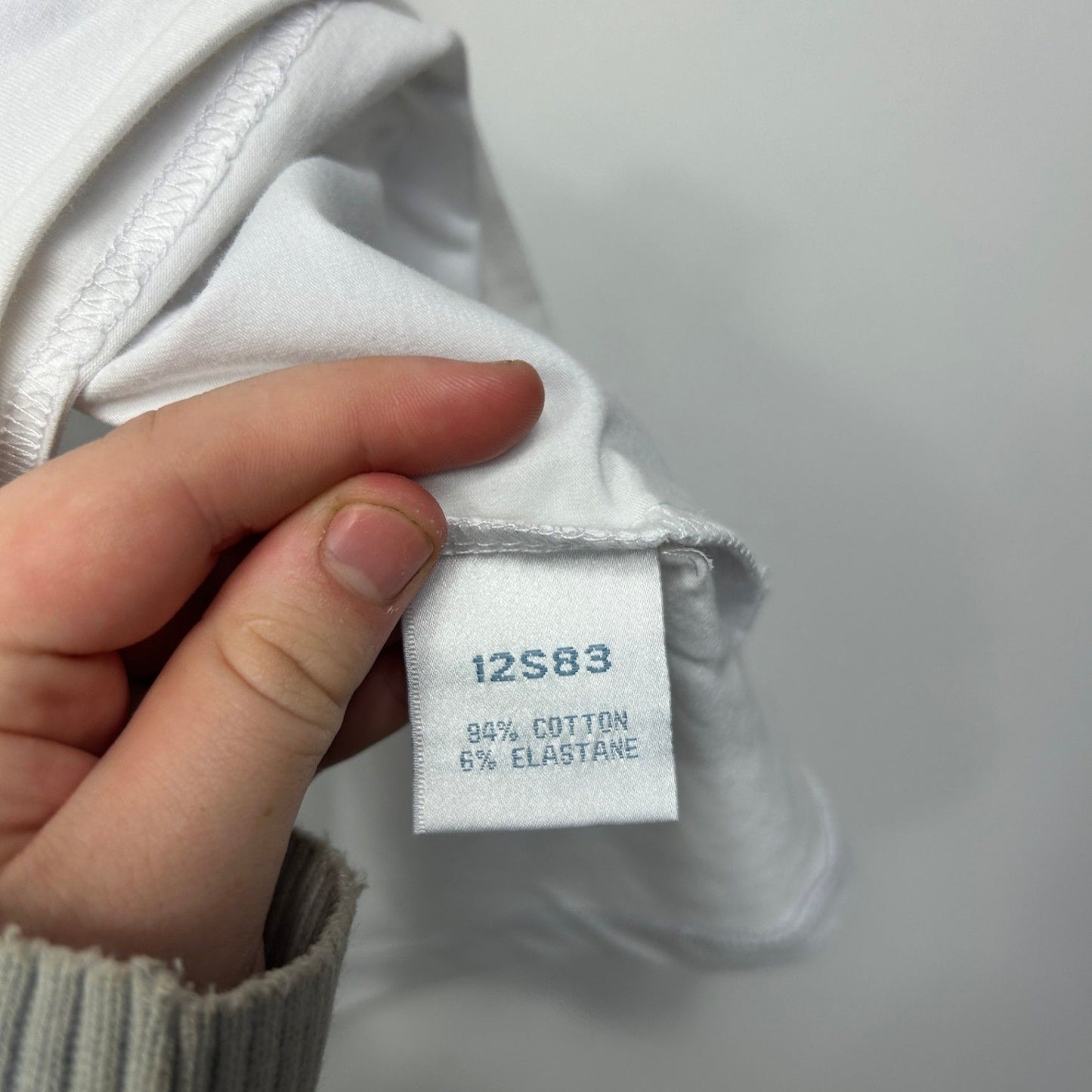 Victoria Hill Womens White Short Sleeve Crew Neck Basic Tee T-shirt Size 18