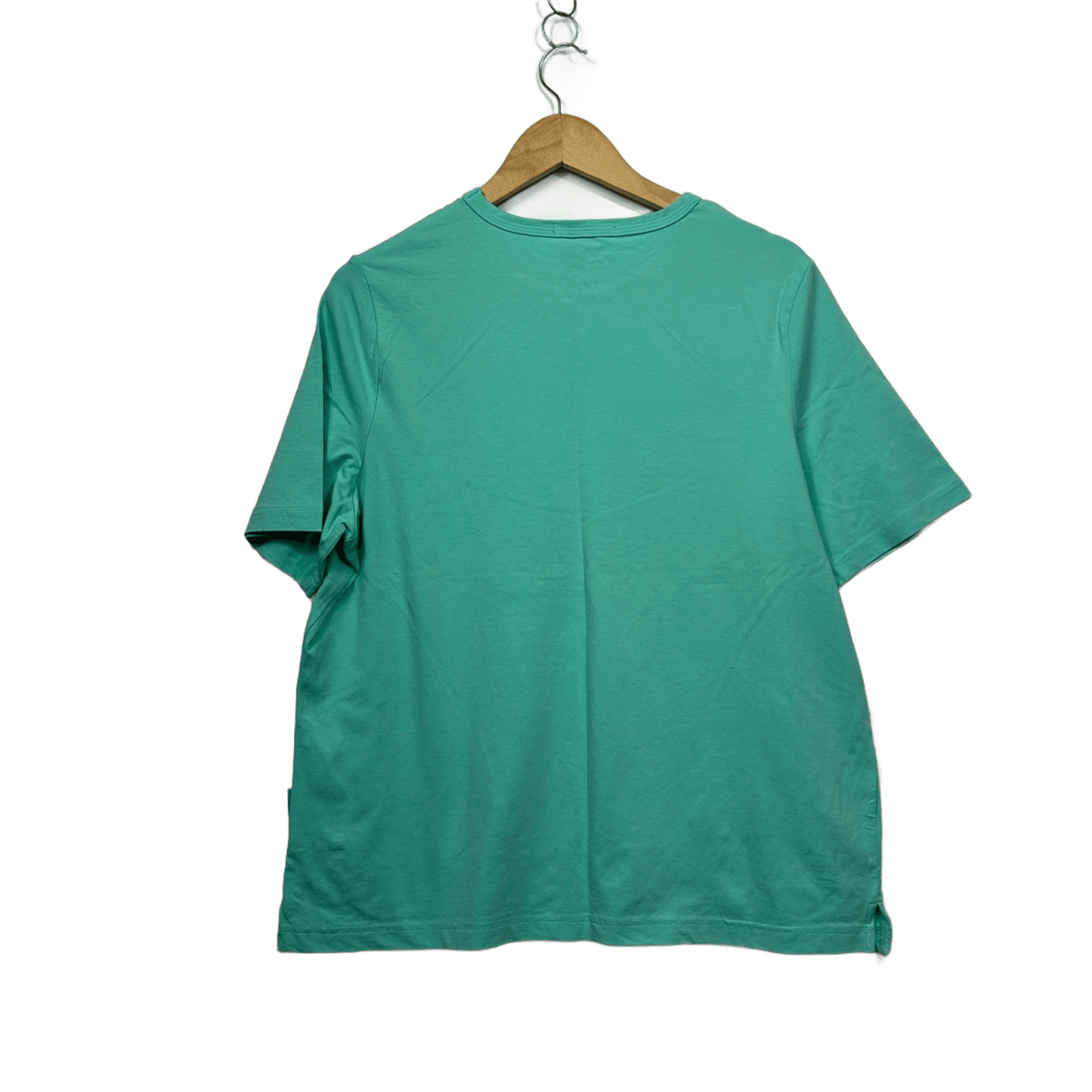 Victoria Hill Blue Cotton Short Sleeve Tshirt Casual Top Size 18