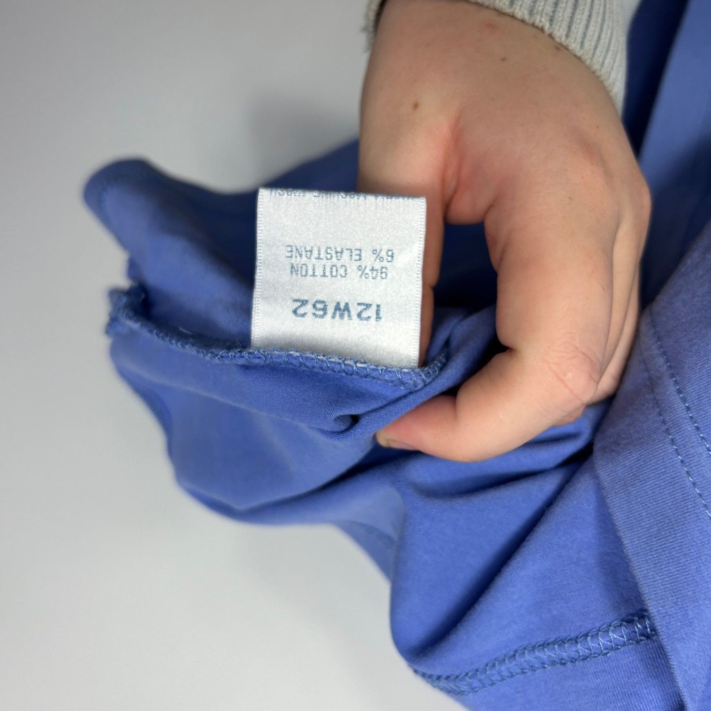 Victoria Hill Blue Cotton Short Sleeve Tshirt Casual Top Size 18