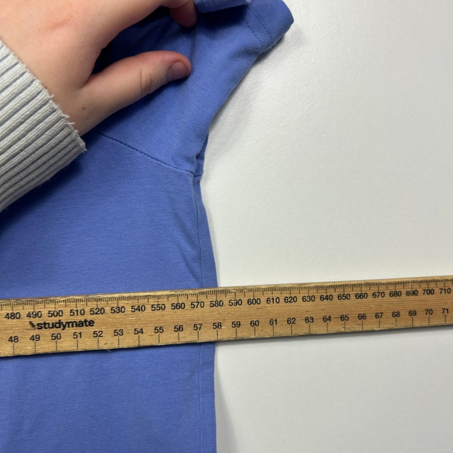 Victoria Hill Blue Cotton Short Sleeve Tshirt Casual Top Size 18