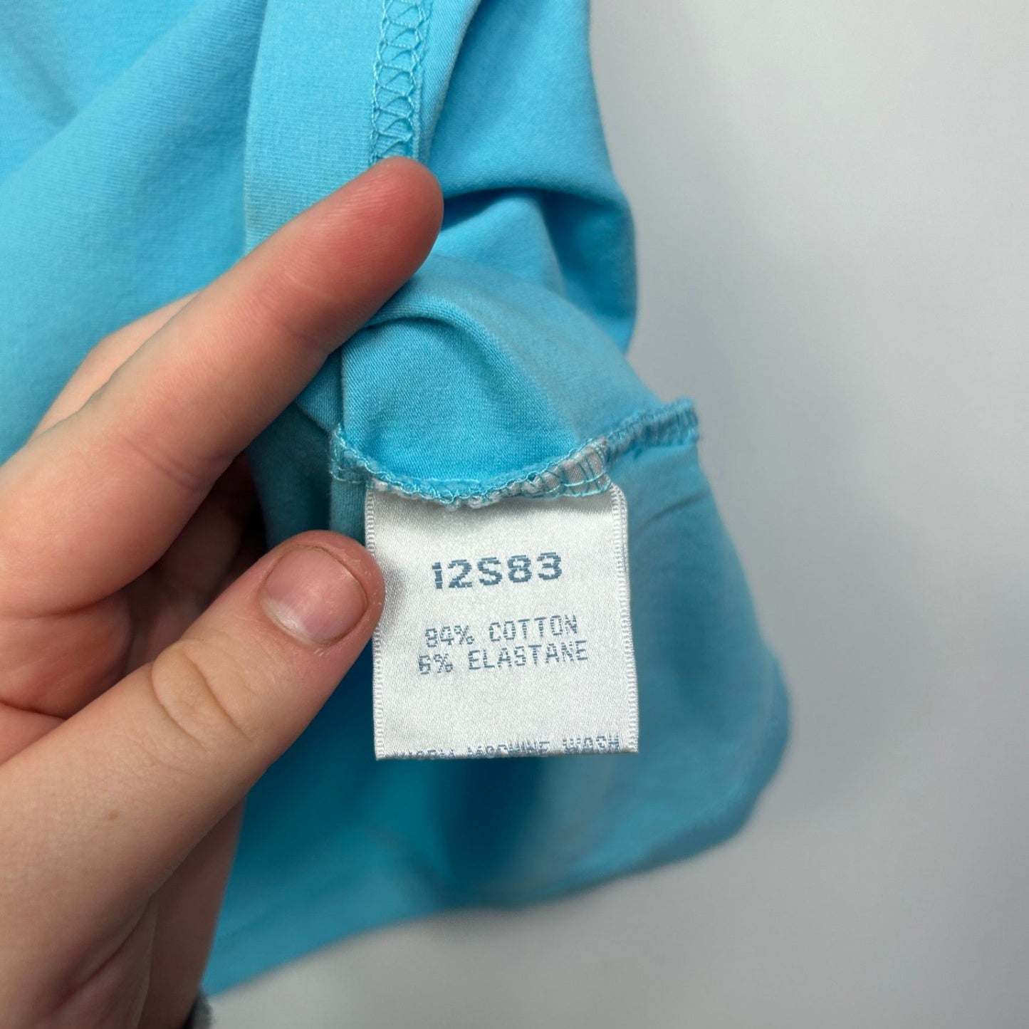 Victoria Hill Blue Cotton Short Sleeve Tshirt Casual Top Size 18