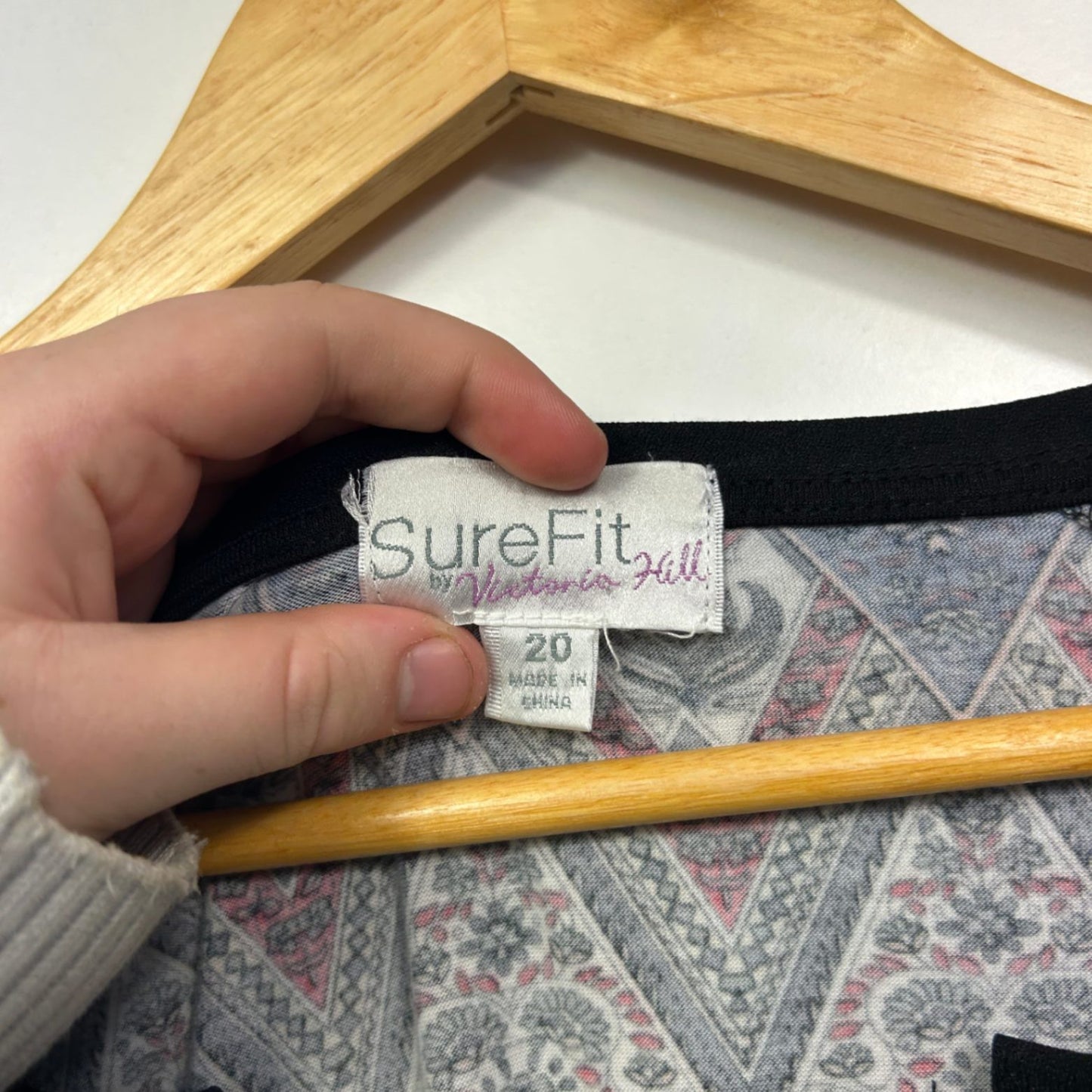 Victoria Hill Multicoloured Tunic Top Size 20