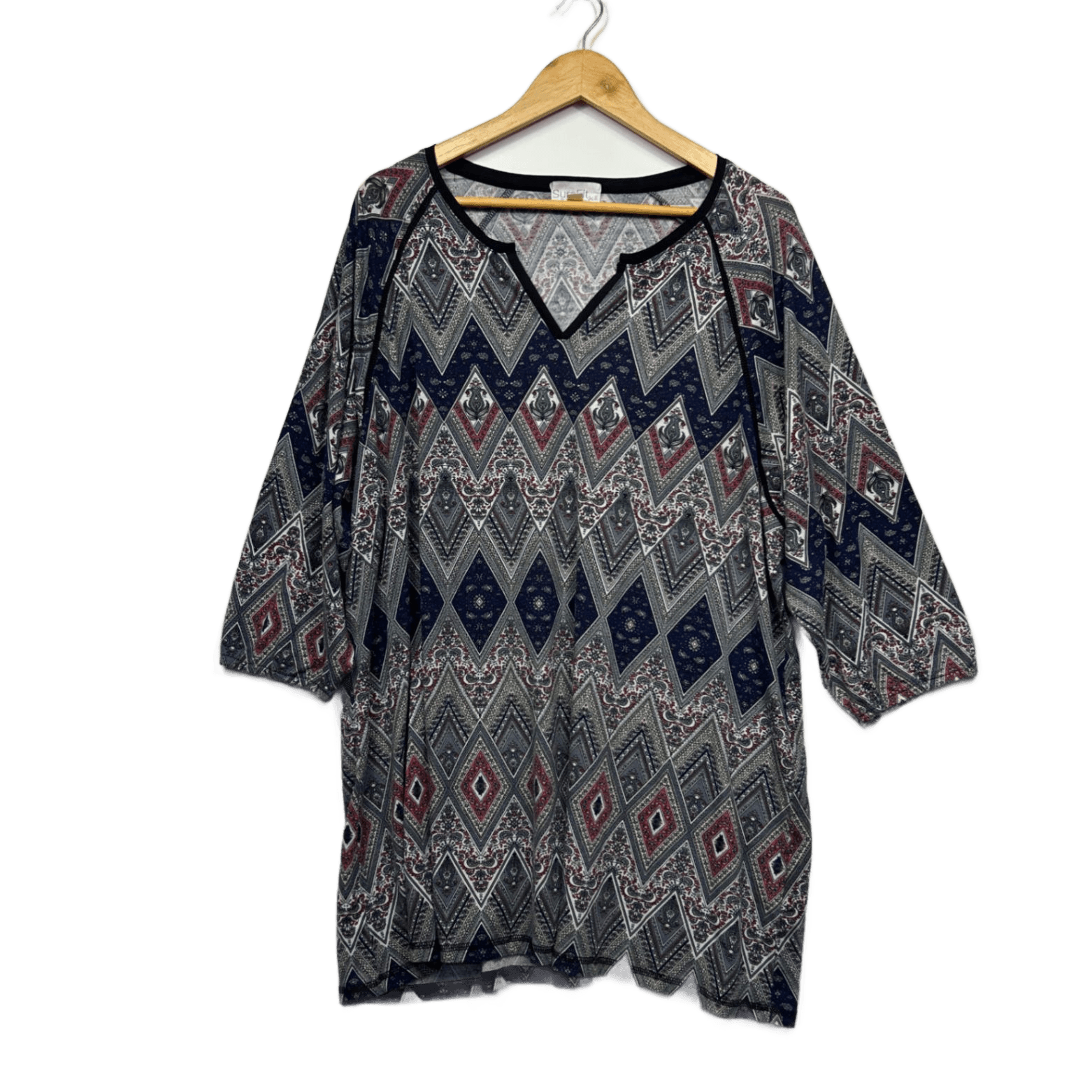 Victoria Hill Multicoloured Tunic Top Size 20