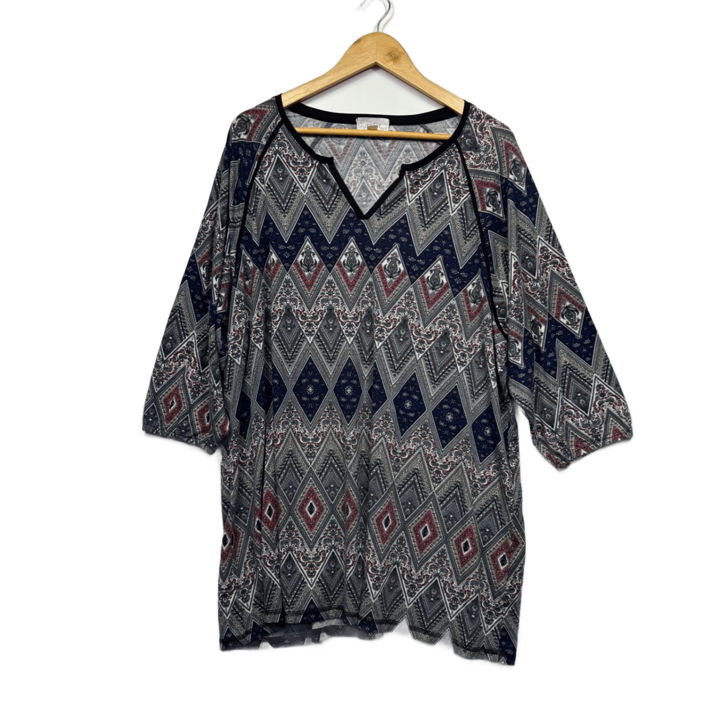 Victoria Hill Multicoloured Tunic Top Size 20