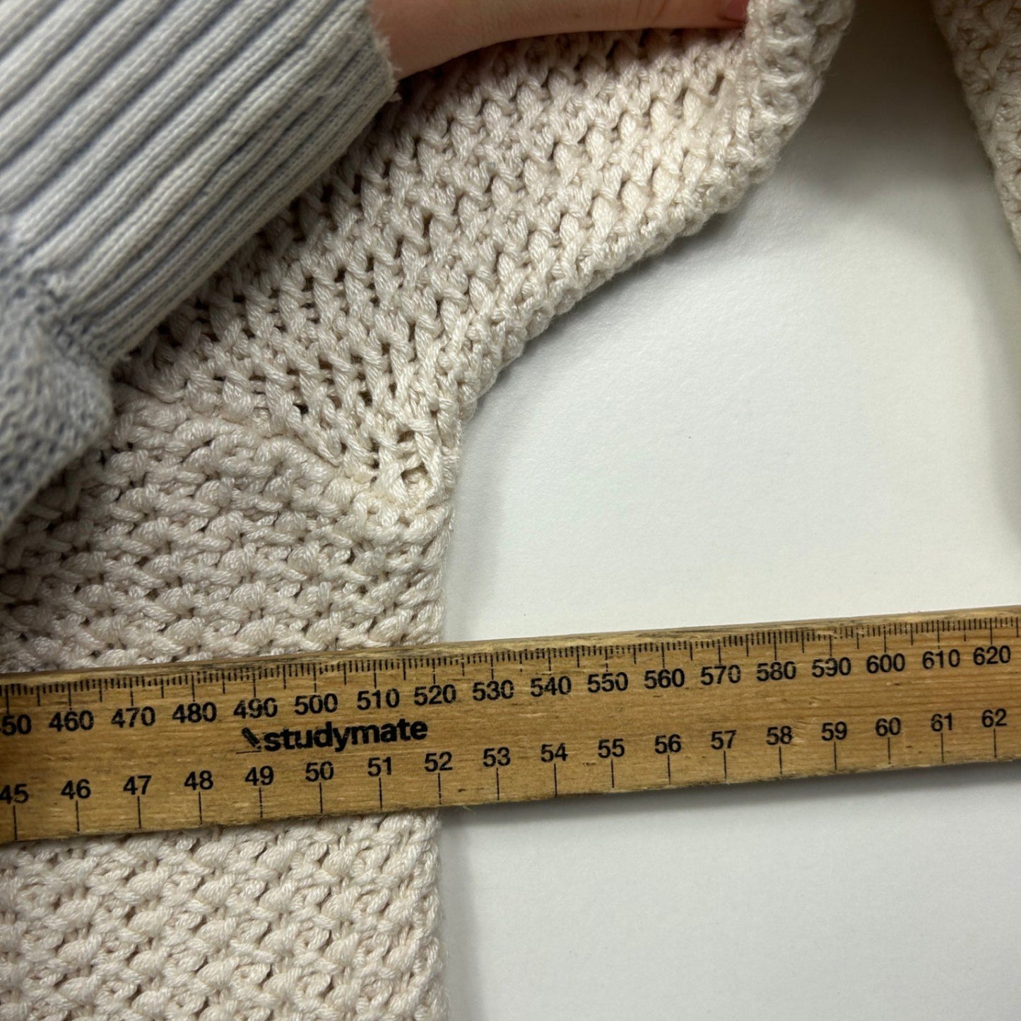 Jeanswest Cream Crochet Trim Pullover Jumper Size XL