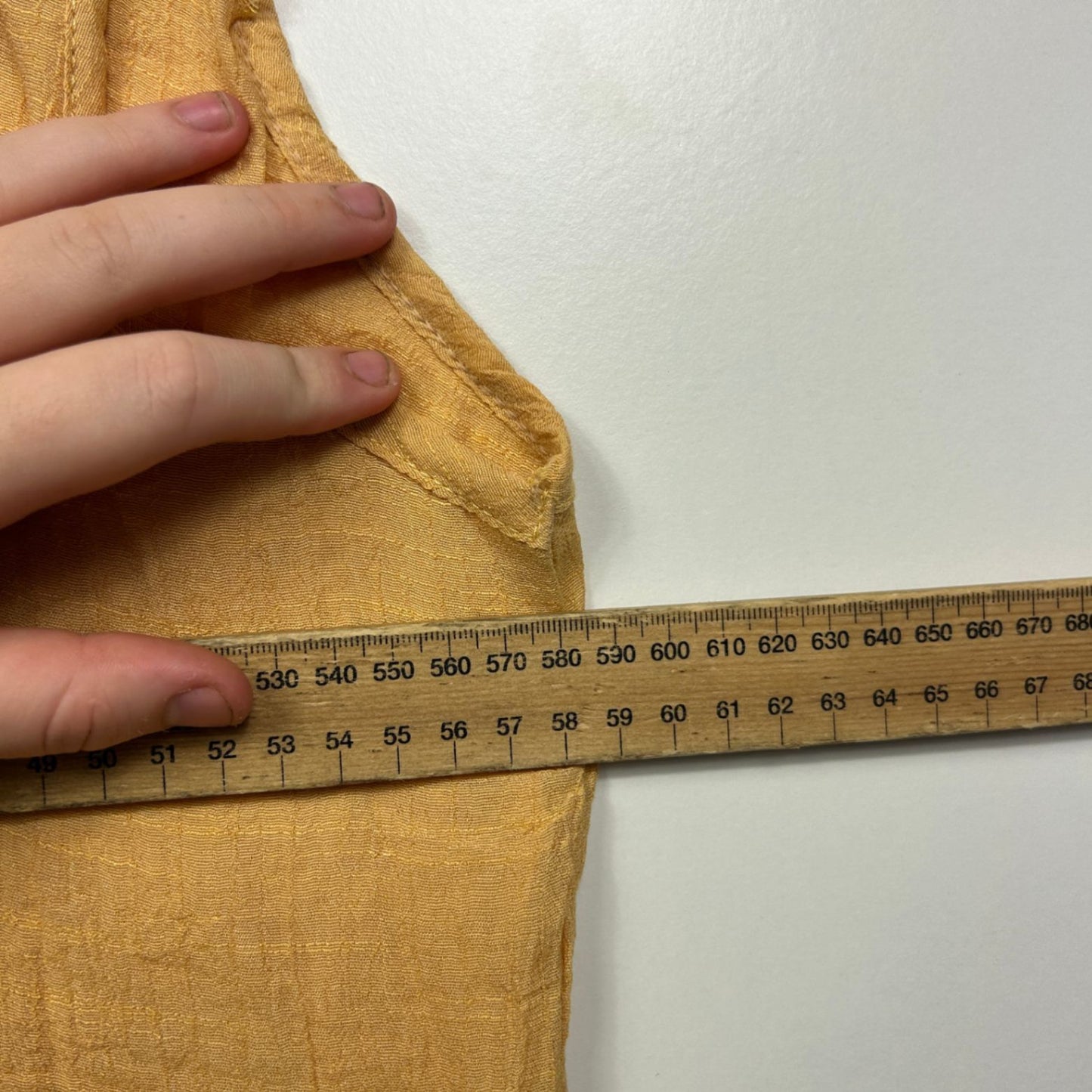 Whispers Womens Mustard Sleeveless Scoop Neck Layered Dress Size 2XL