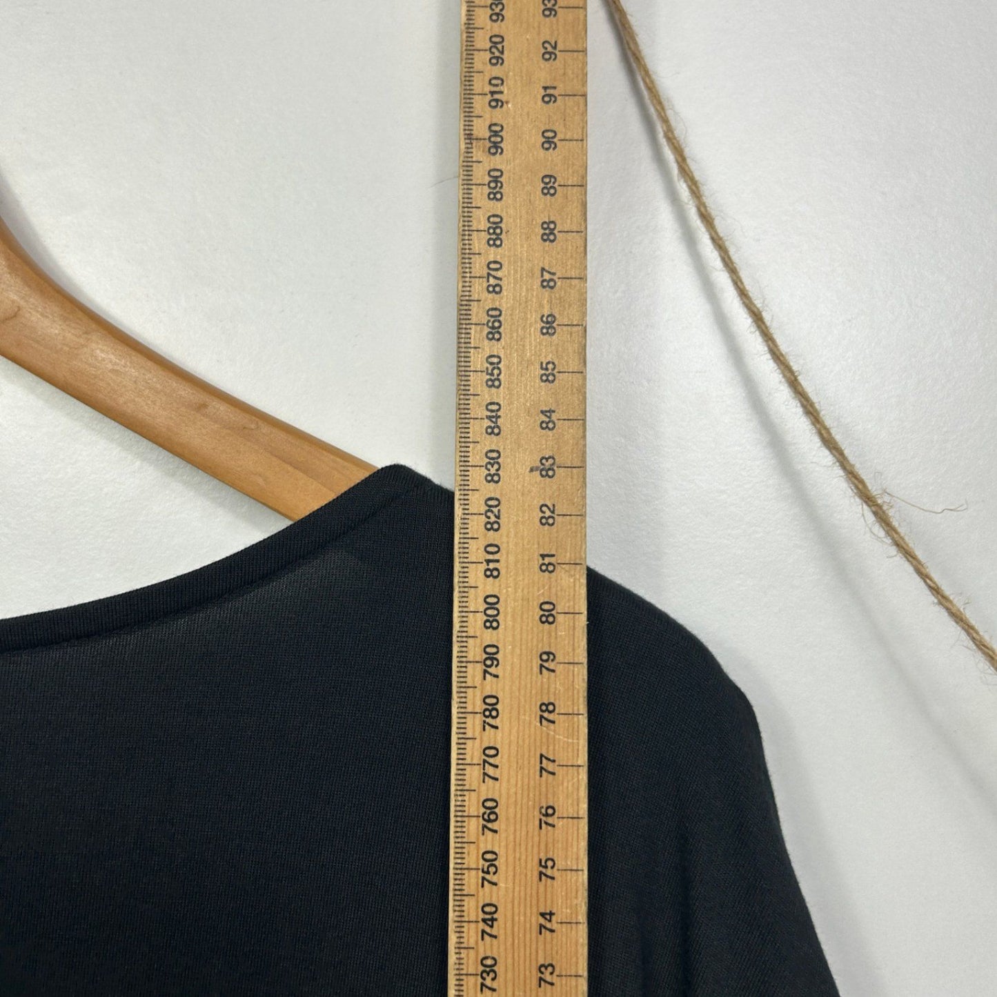 Belle Curve Black Short Sleeve Scoop Neck Casual Top Size 26