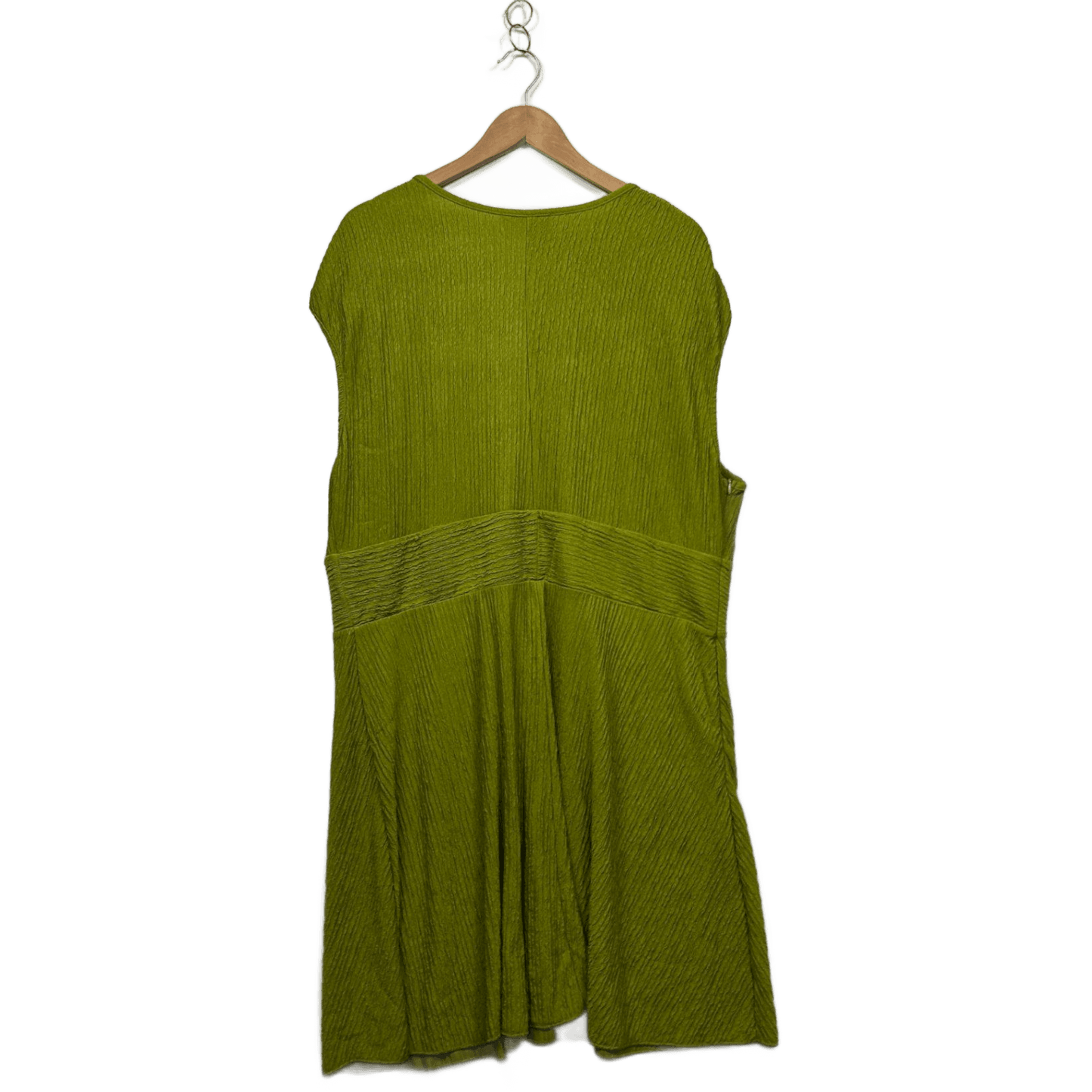 Cider Green Midi Deep V-Neck Dress Size 3XL