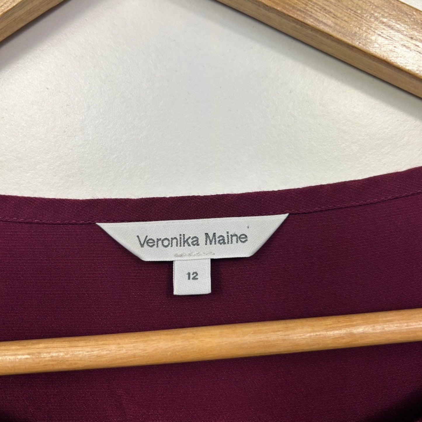 Veronika Maine Short Sleeve Pink Plum Tops\ Size 12