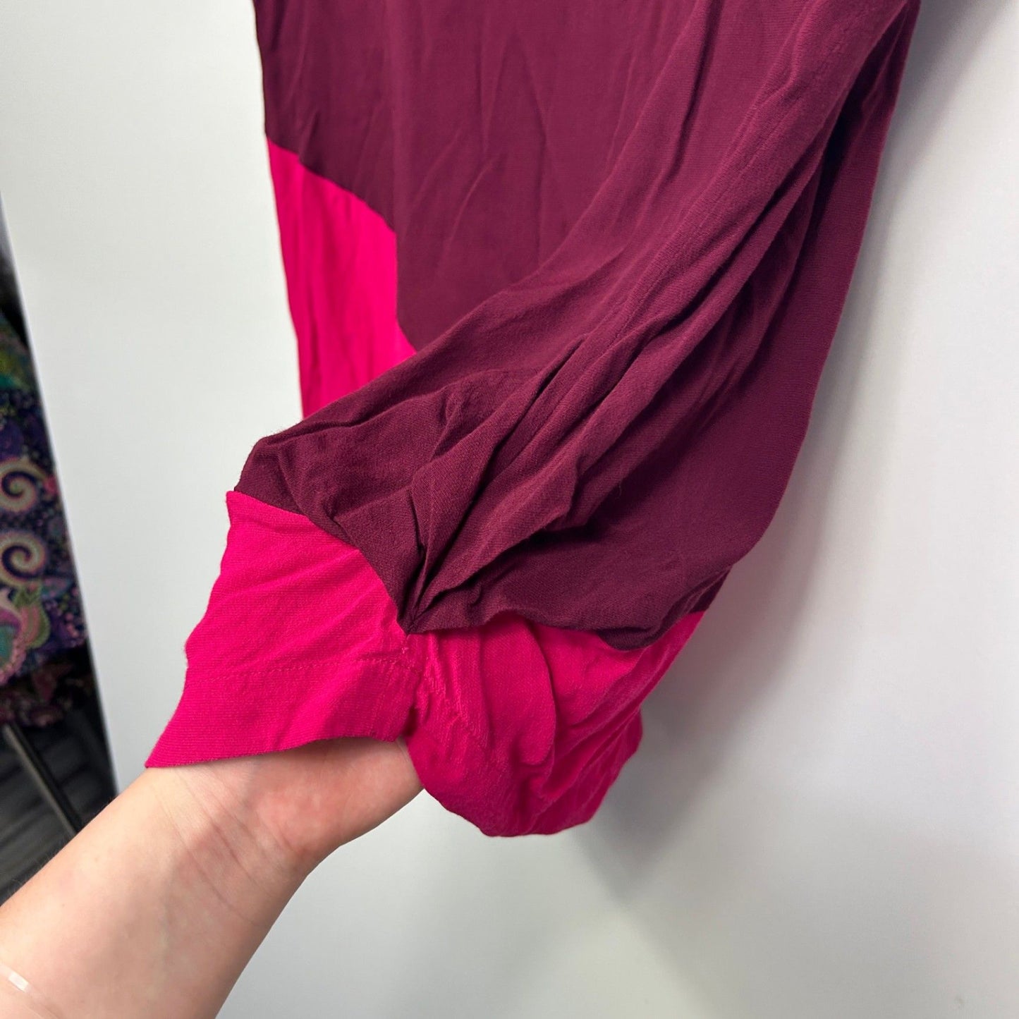 Veronika Maine Short Sleeve Pink Plum Tops\ Size 12