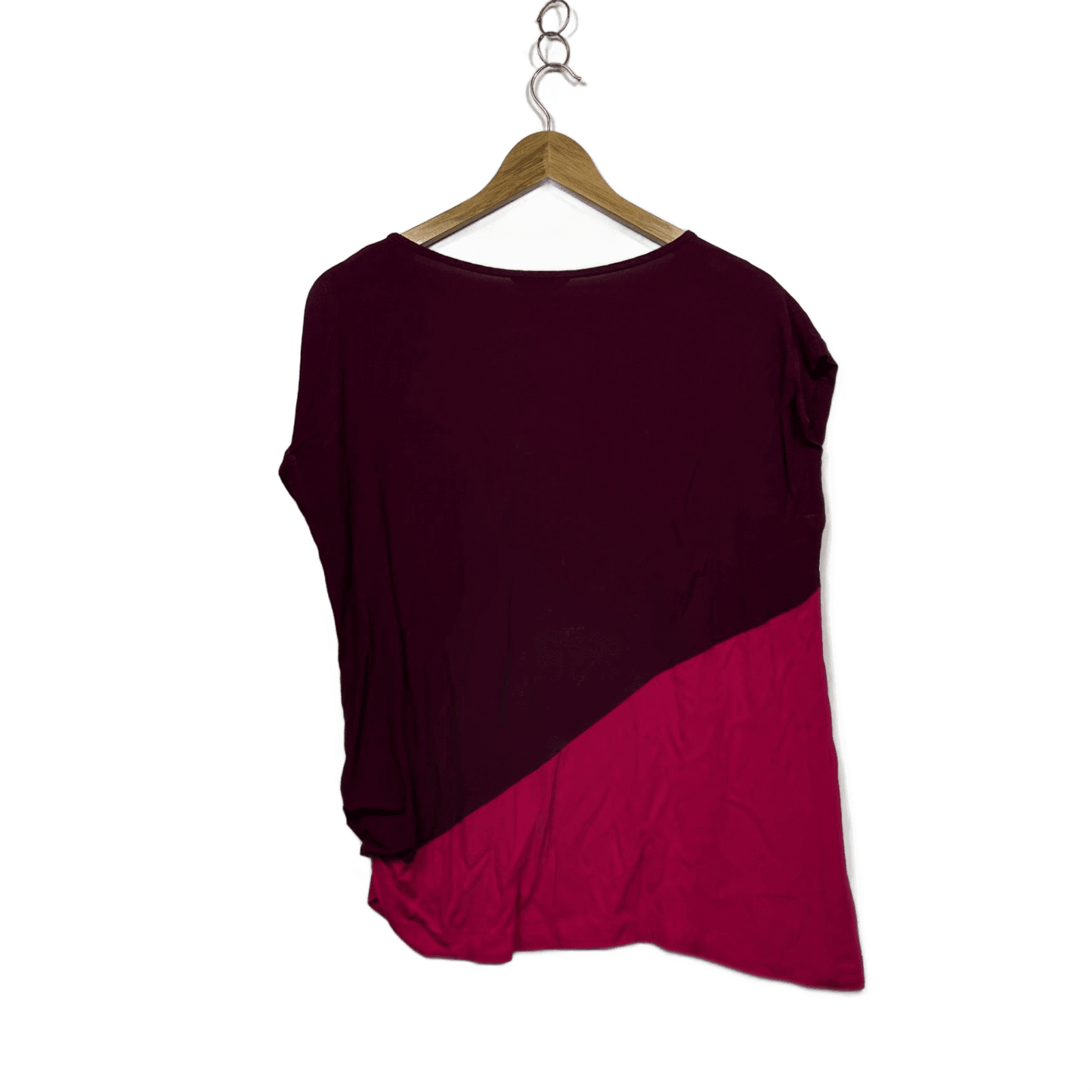 Veronika Maine Short Sleeve Pink Plum Tops\ Size 12