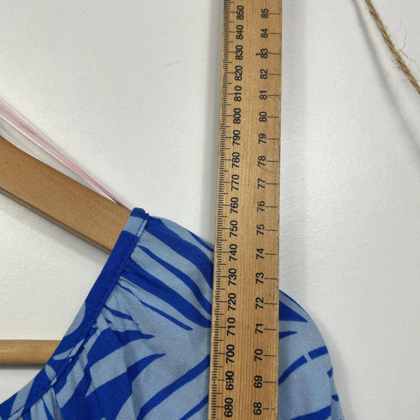 Millers Womens Blue Viscose Short Sleeve Floral Top Blouse Size 20