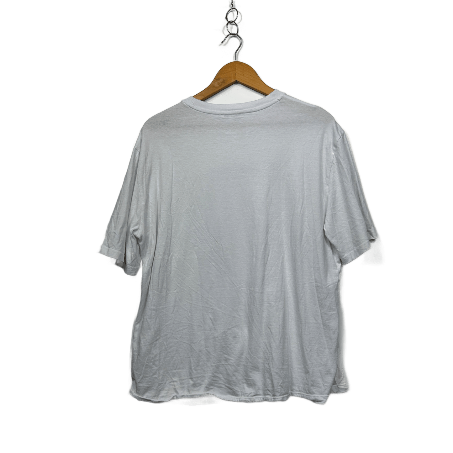 Target Womens White Cotton Short Sleeve Crew Neck Graphic Tee T-shirt Size XL