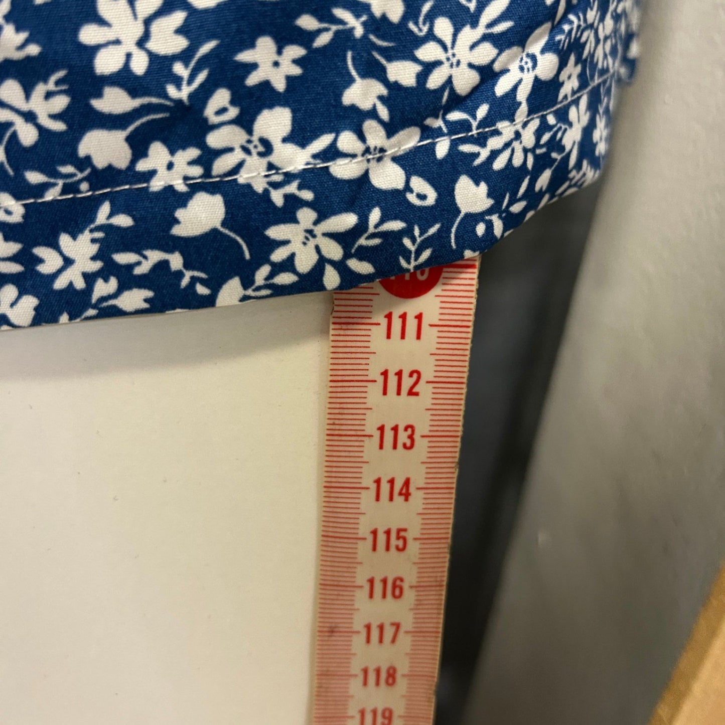 Shein Curve Womens Blue White Floral Wide Leg Trousers Pants Size 3XL