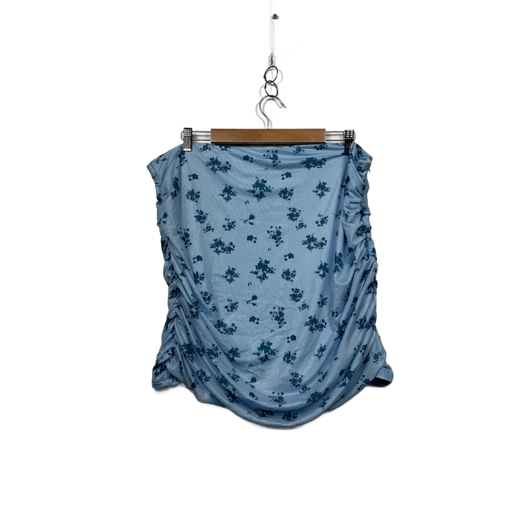 SHEIN Mini Skirt Blue Floral Mini Skirt Size 20