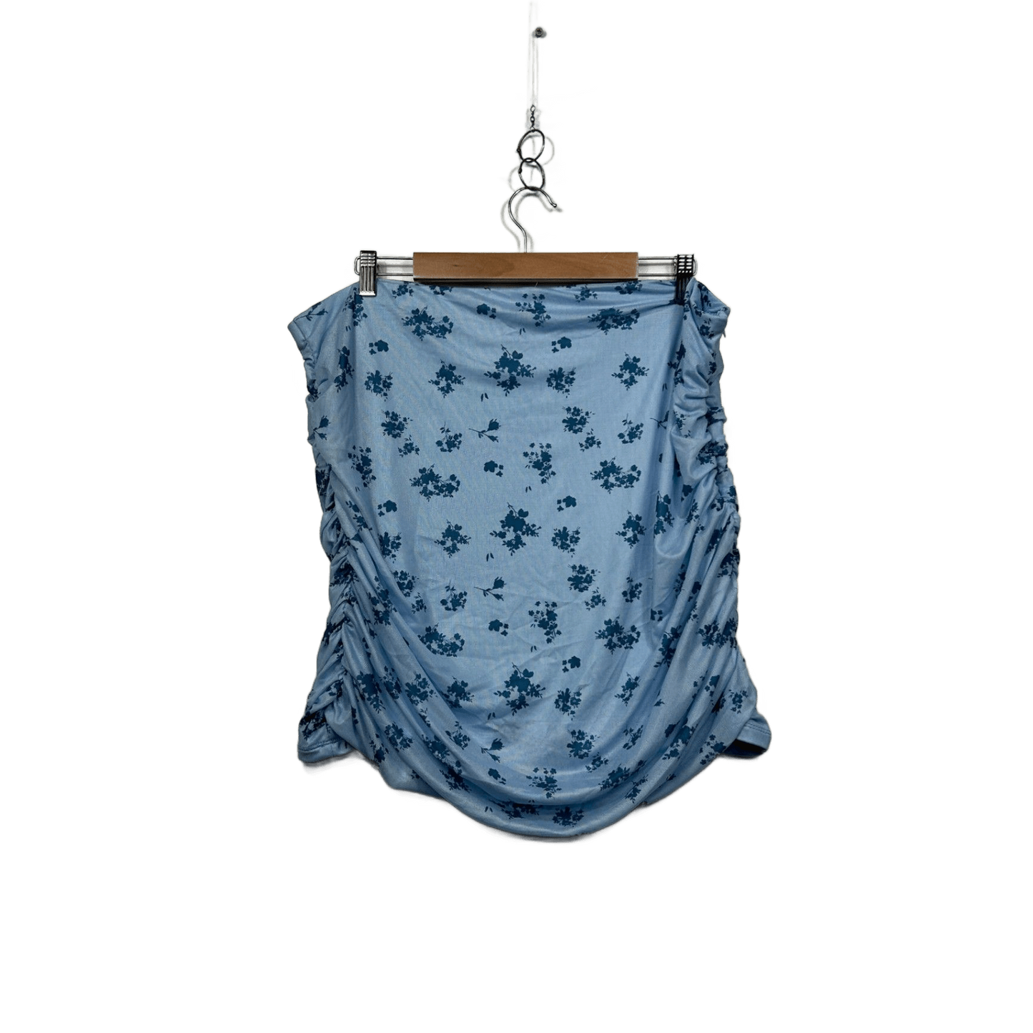 SHEIN Mini Skirt Blue Floral Mini Skirt Size 20