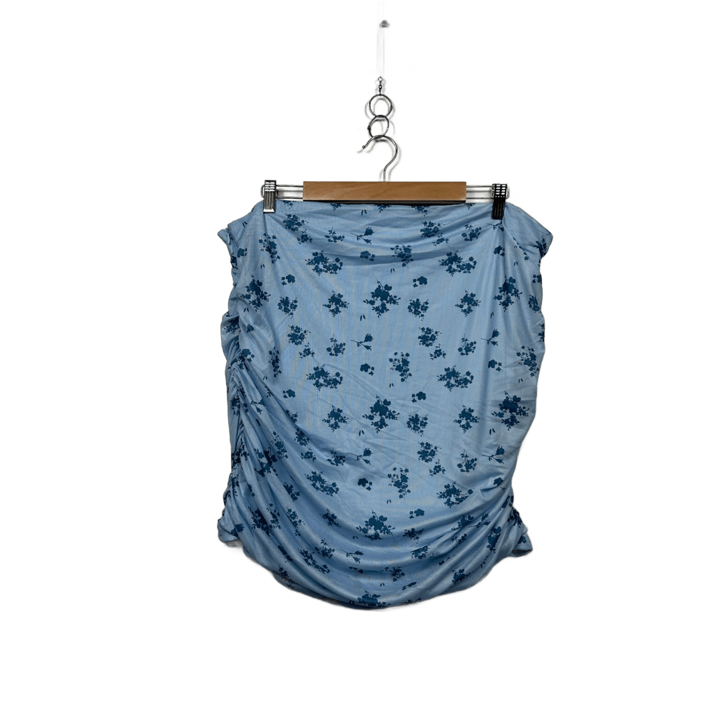 SHEIN Mini Skirt Blue Floral Mini Skirt Size 20