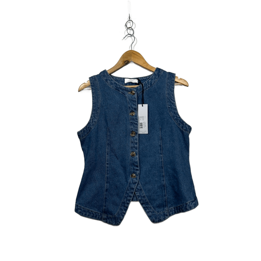 New STNDRD Denim Vest Top Size 14