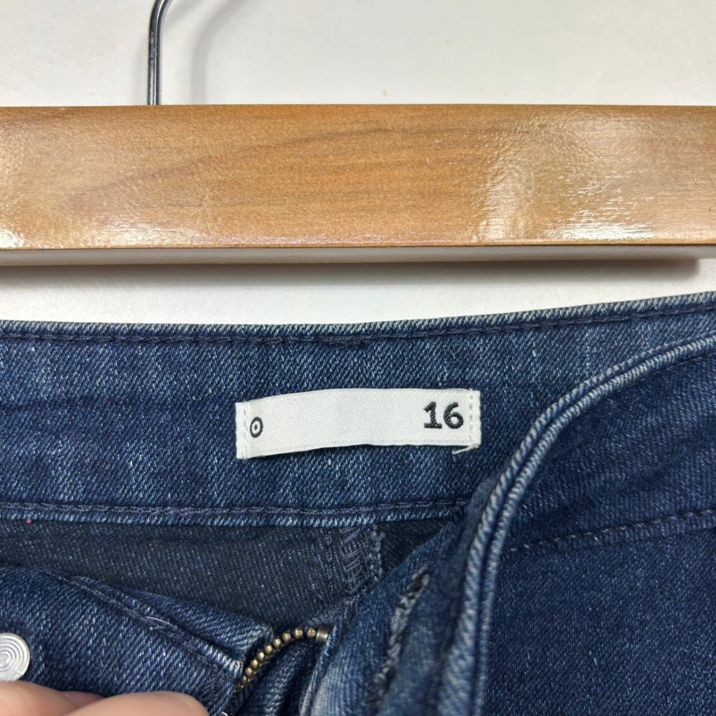 Target Dark Wash Blue Straight Jeans Size 16