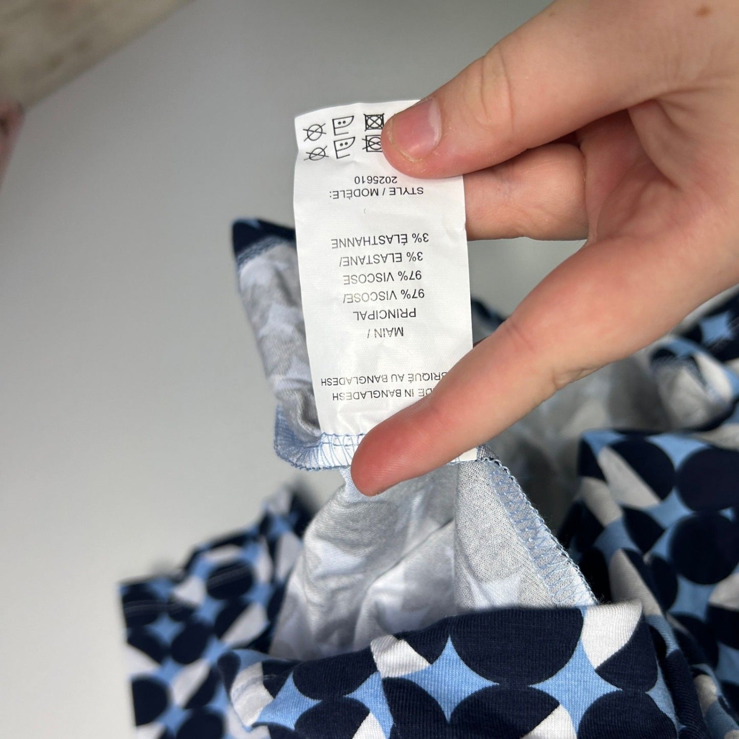 New Autograph Womens Navy Blue White Long Sleeve Top Size 20 Large Plus