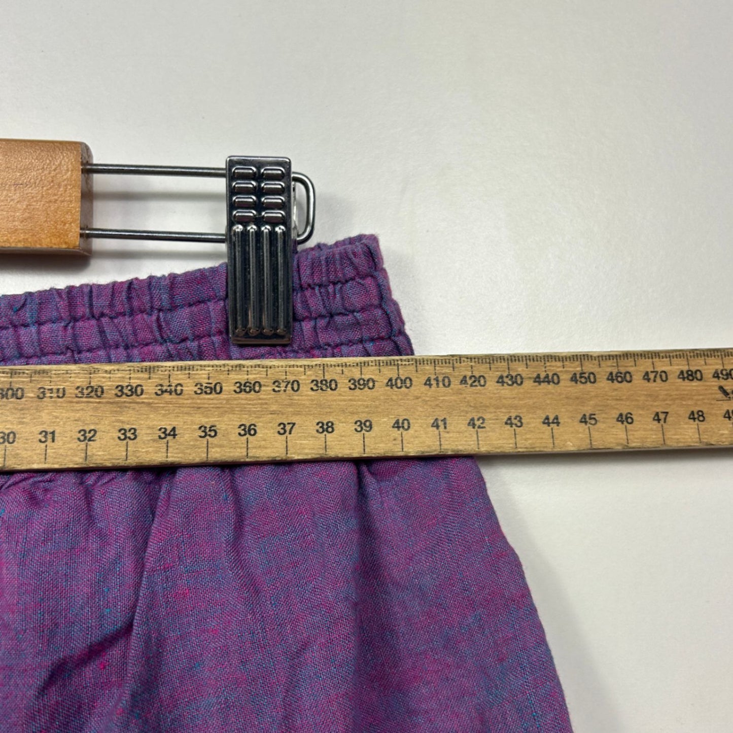 Taking Shape Purple Pockets Linen Blend Cropped Pants Size 14