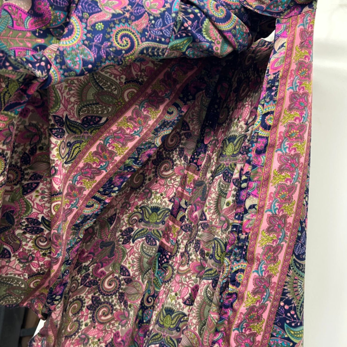 Tree Of Life Multicoloured Paisley Bohemian Wrap Skirt One Size