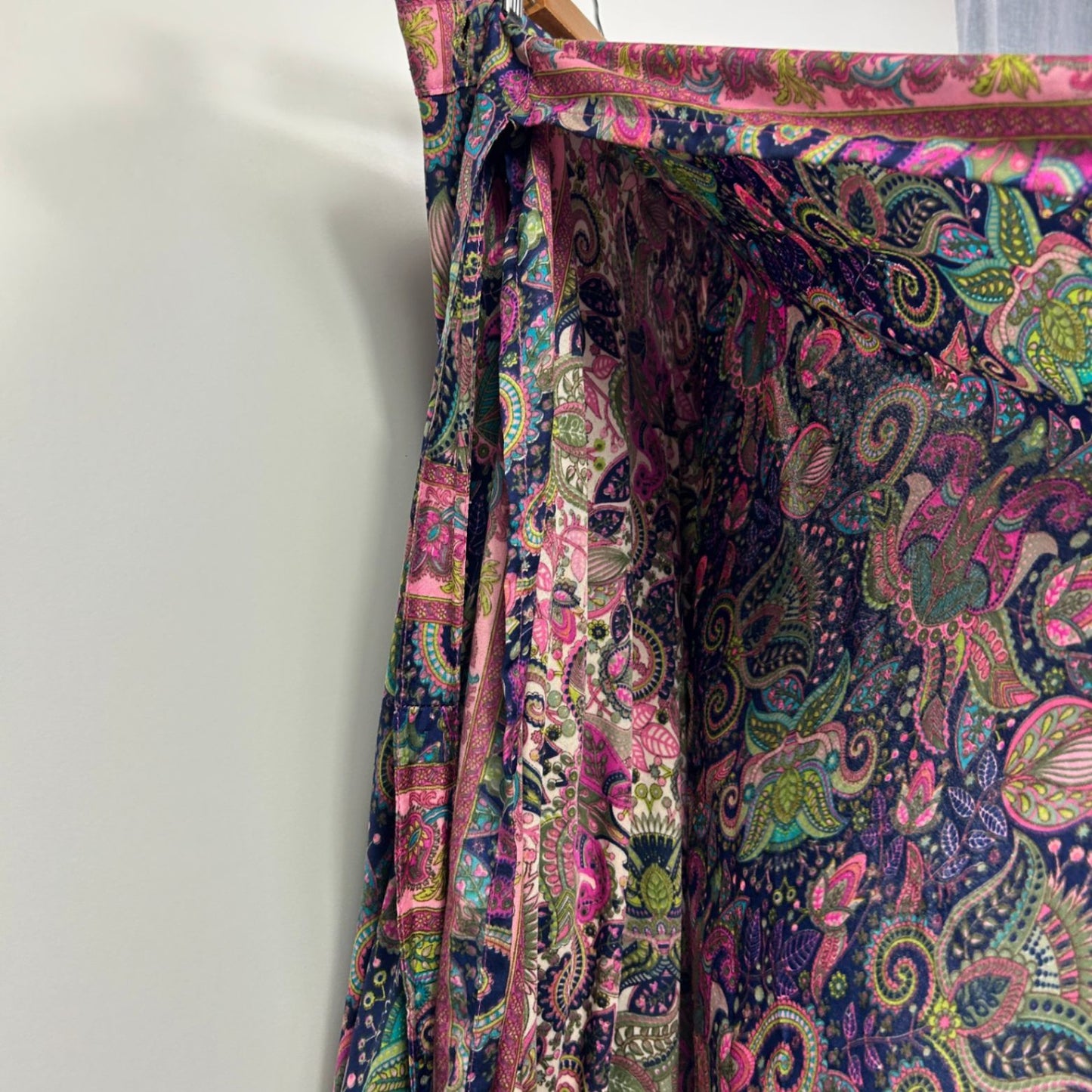 Tree Of Life Multicoloured Paisley Bohemian Wrap Skirt One Size
