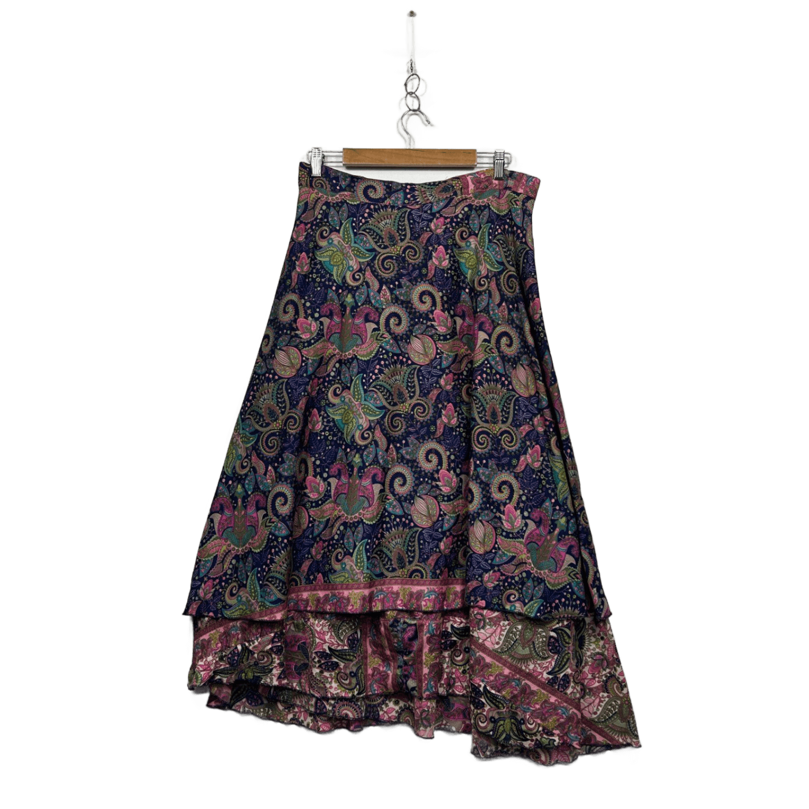 Tree Of Life Multicoloured Paisley Bohemian Wrap Skirt One Size