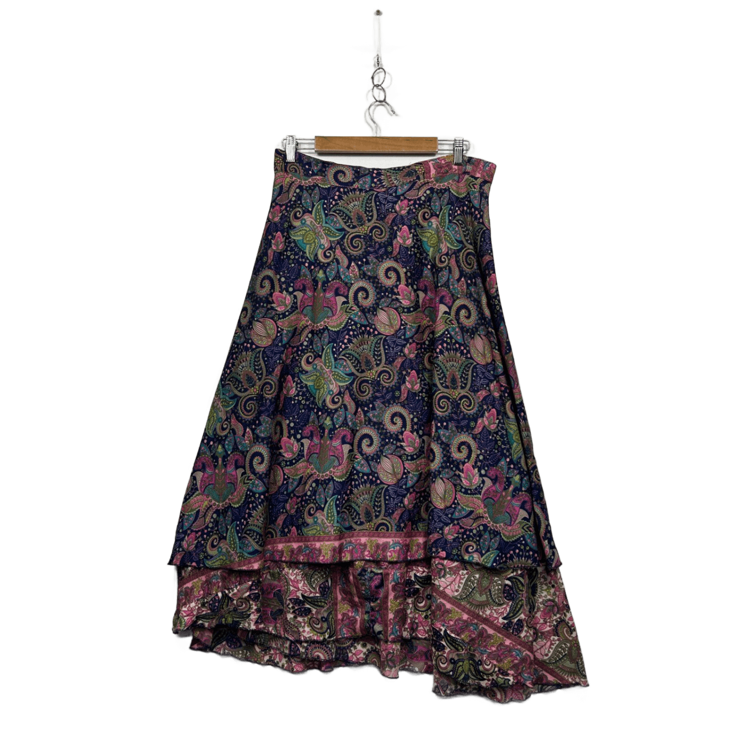 Tree Of Life Multicoloured Paisley Bohemian Wrap Skirt One Size