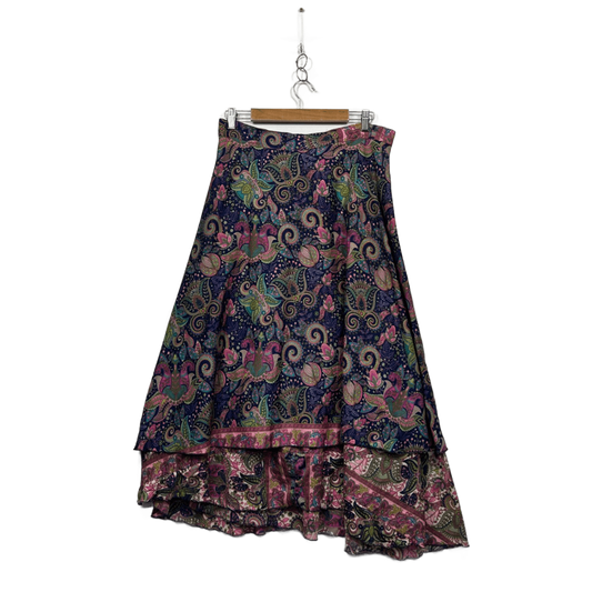 Tree Of Life Multicoloured Paisley Bohemian Wrap Skirt One Size