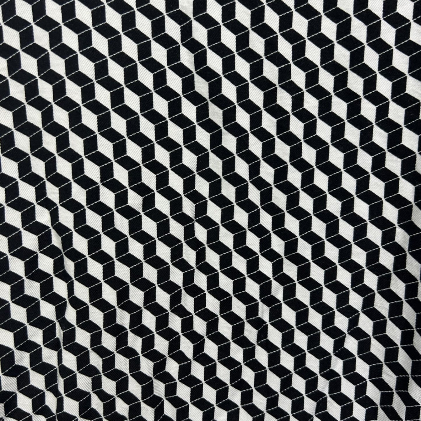 Isobelle Womens Black White Geometric Wide Leg Pants Pull-on Size 20