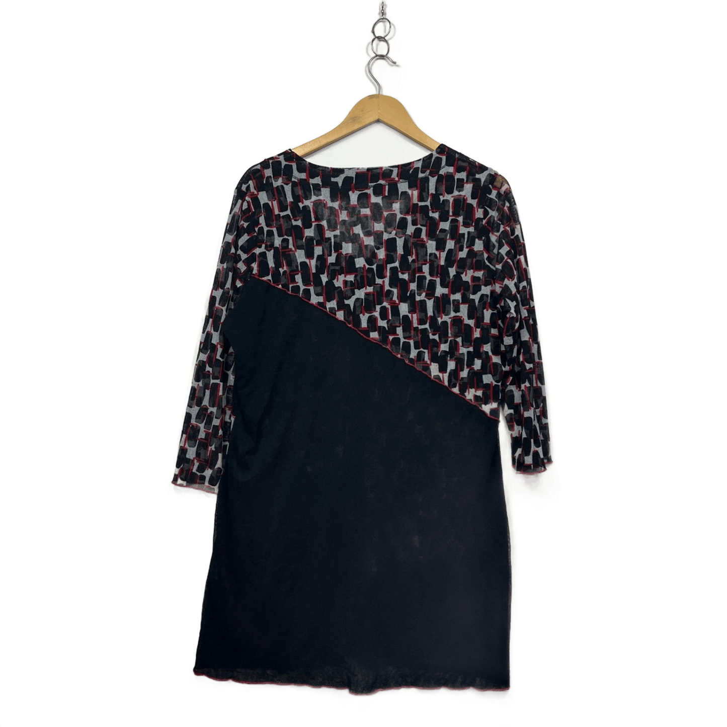 Marco Polo Black Red Tunic Top Size L