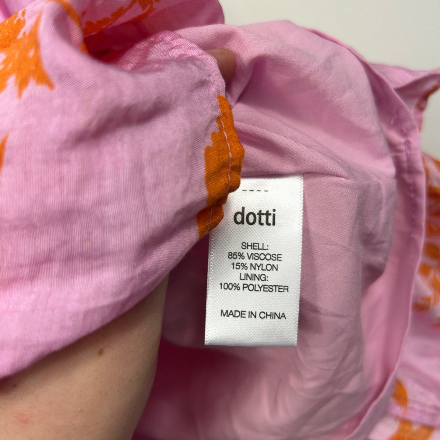 Dotti Womens Pink Orange Viscose Floral Mini Skirt Size 16