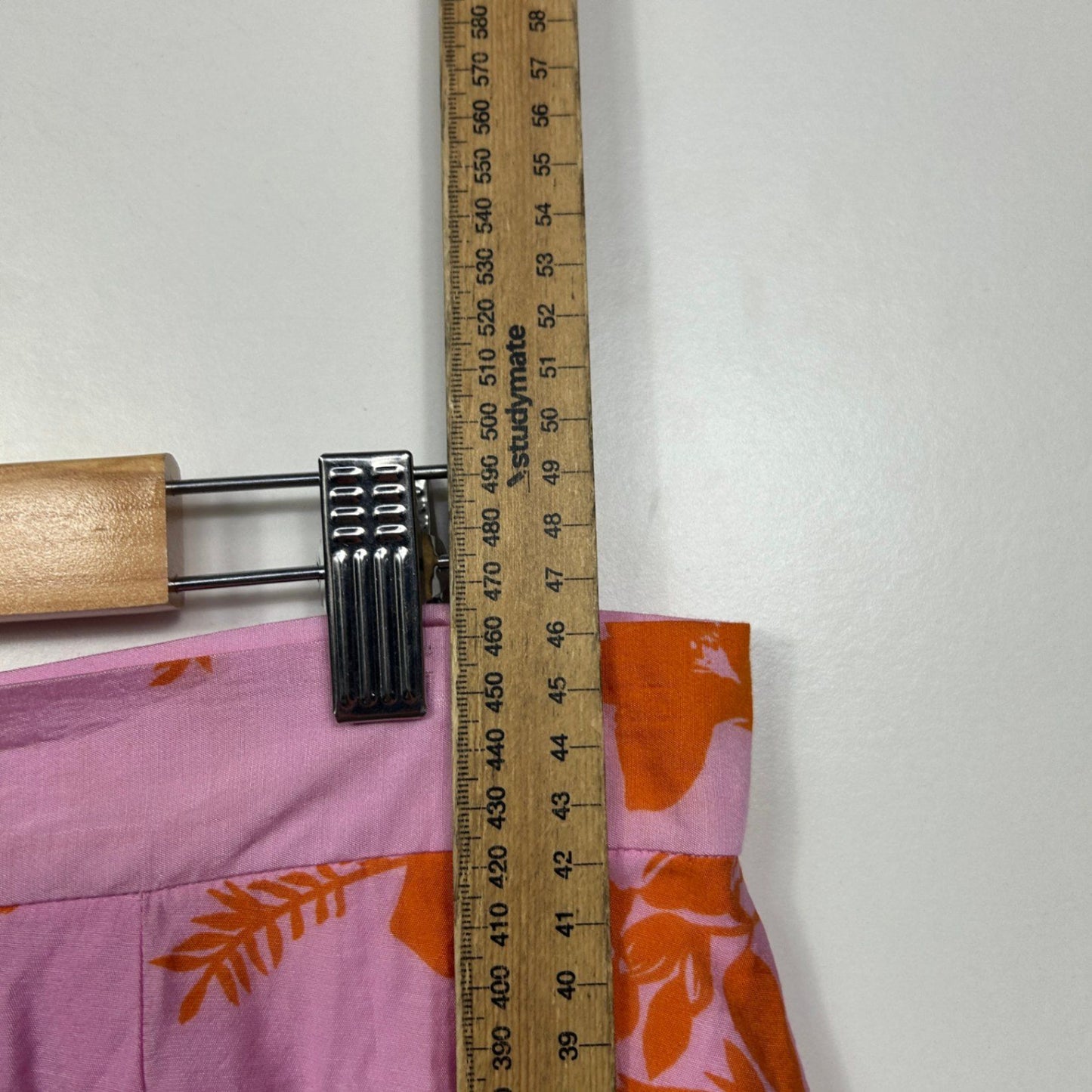 Dotti Womens Pink Orange Viscose Floral Mini Skirt Size 16