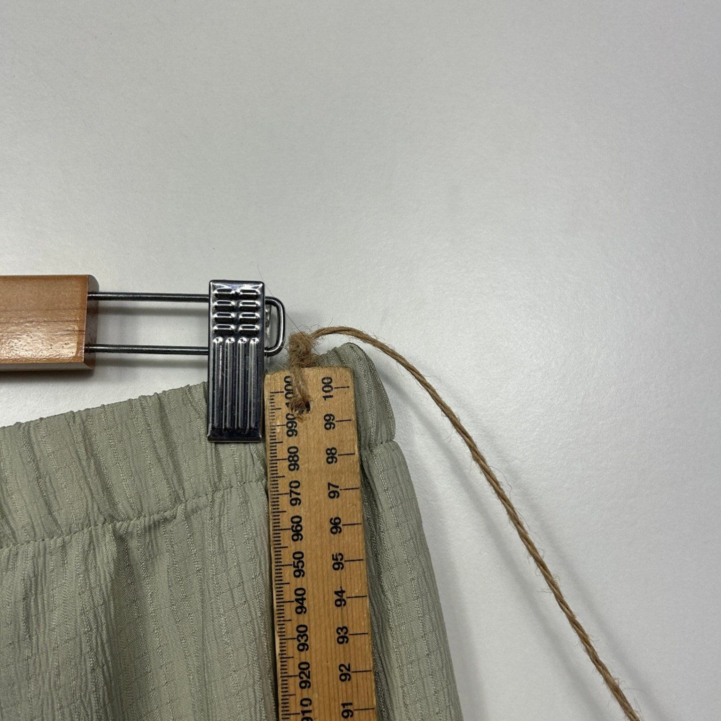 Shein Curve Womens Wide Leg Pants Sage Green Pull-on Size 1XL