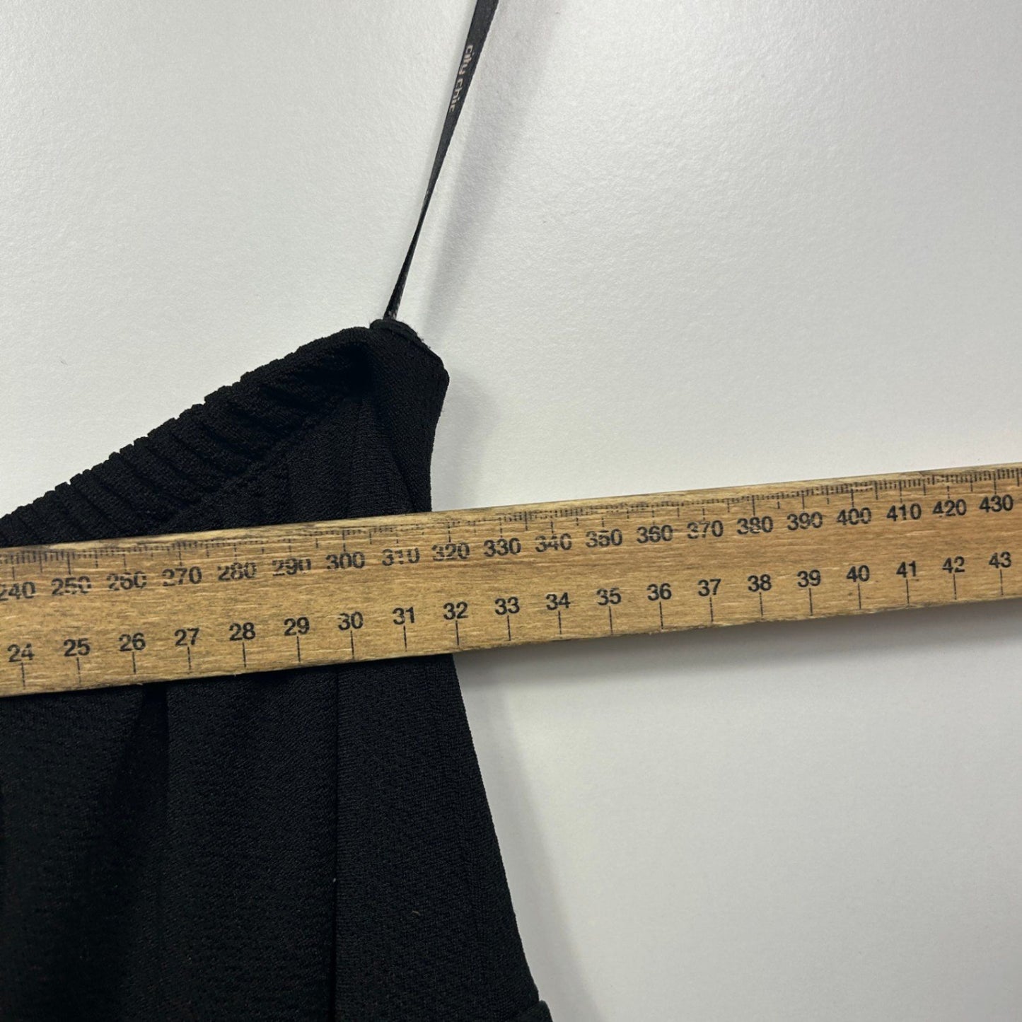 City Chic Black Strapless Embroidered Cocktail Evening Dress Size 16