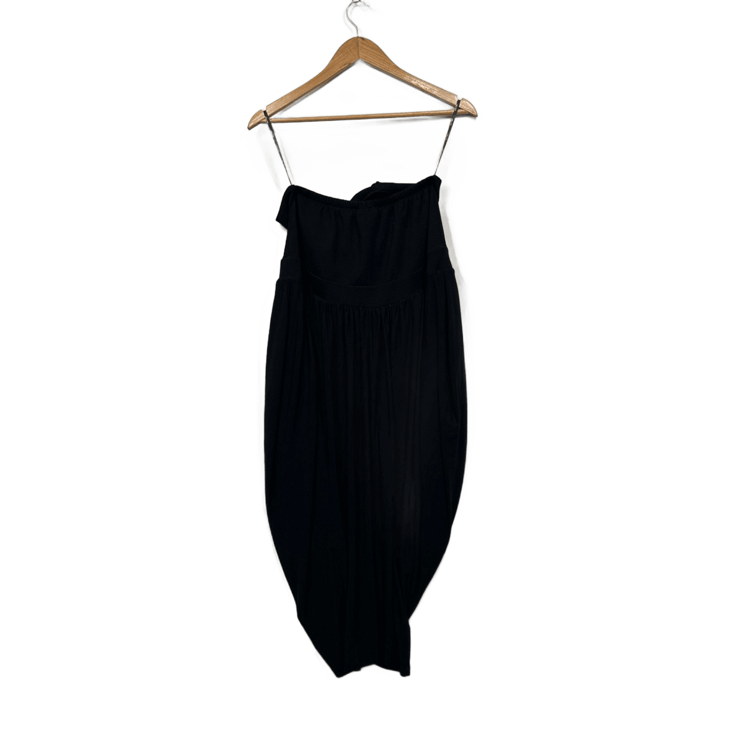 City Chic Black Strapless Embroidered Cocktail Evening Dress Size 16