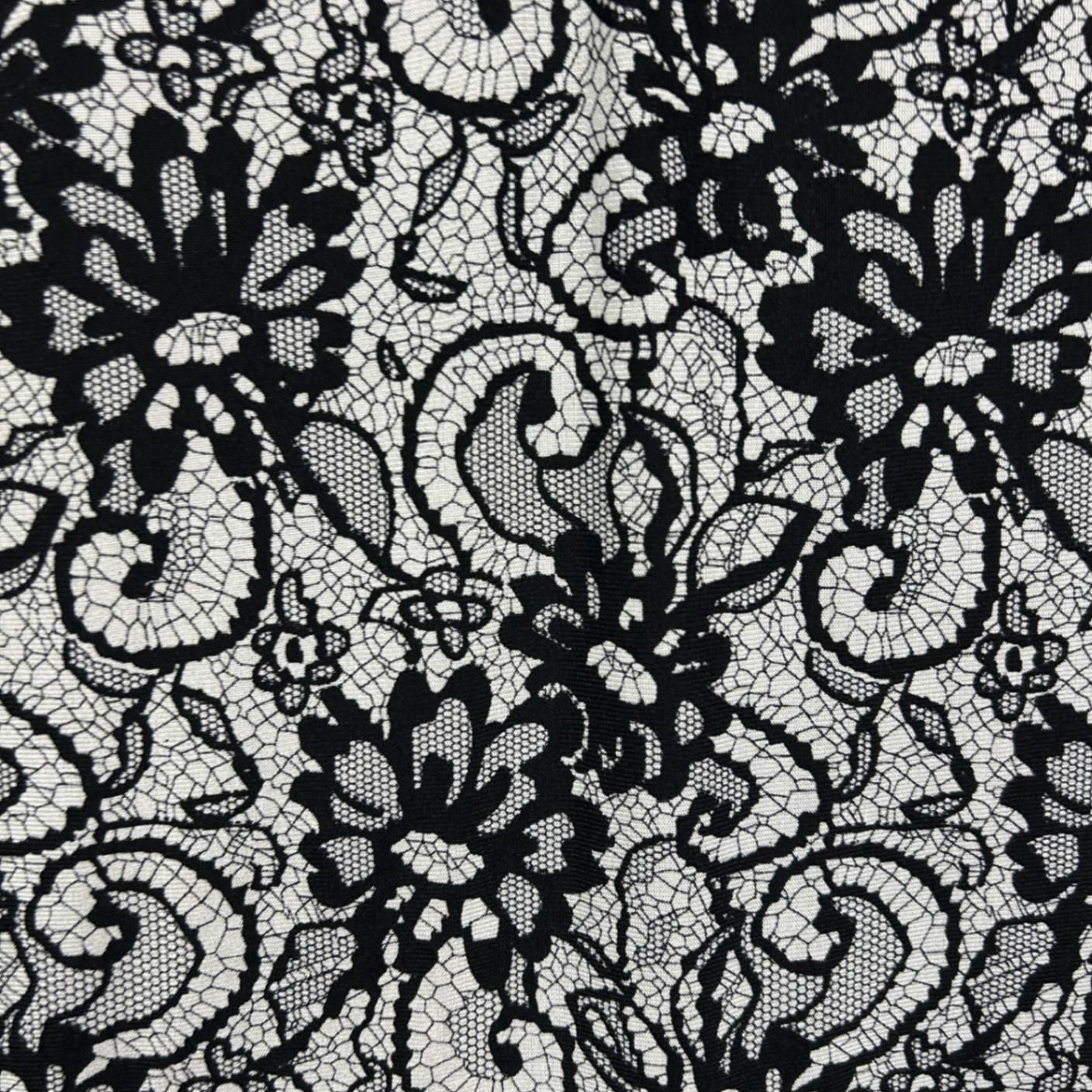 Cordelia St Black White Long Sleeve Top Blouse Size 16