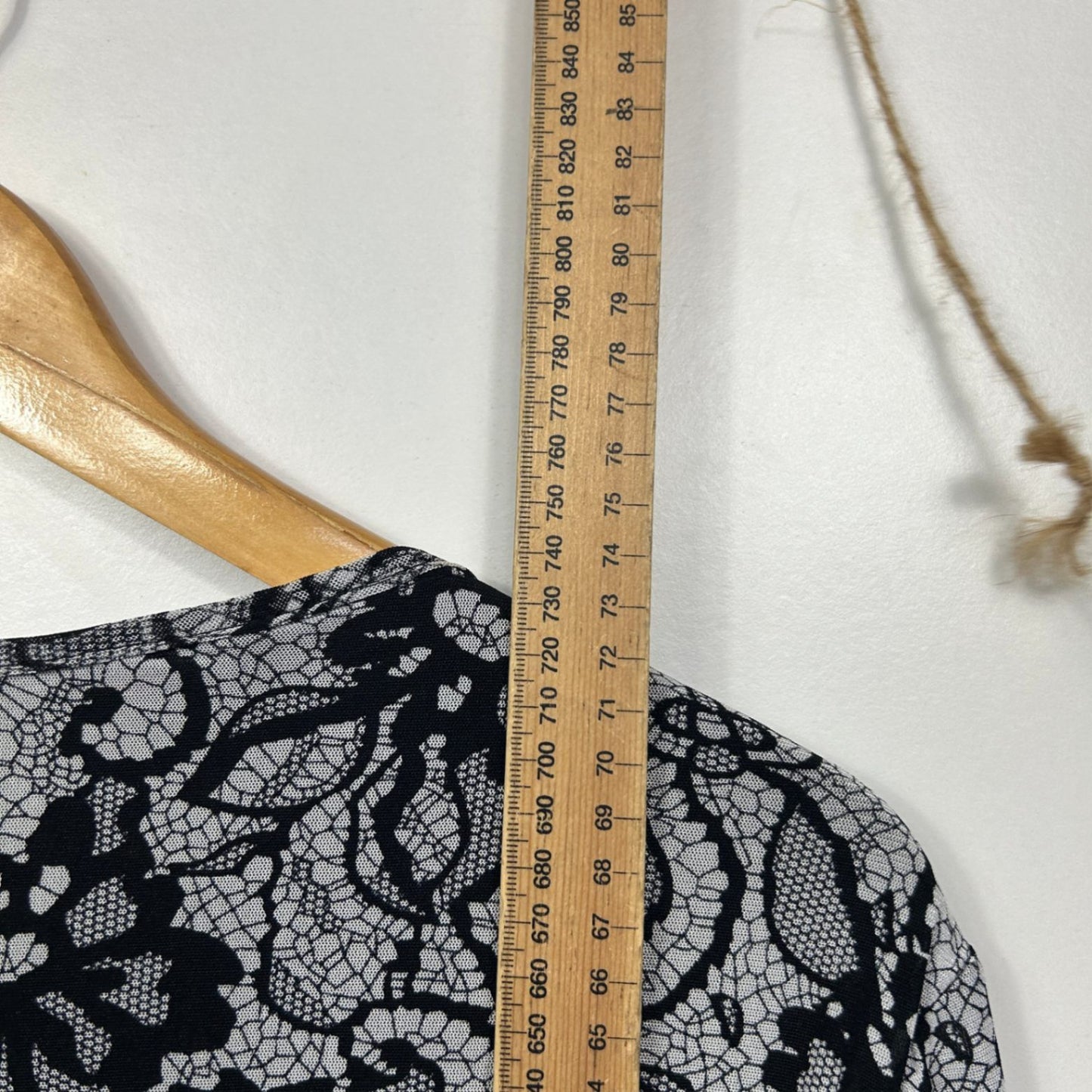 Cordelia St Black White Long Sleeve Top Blouse Size 16