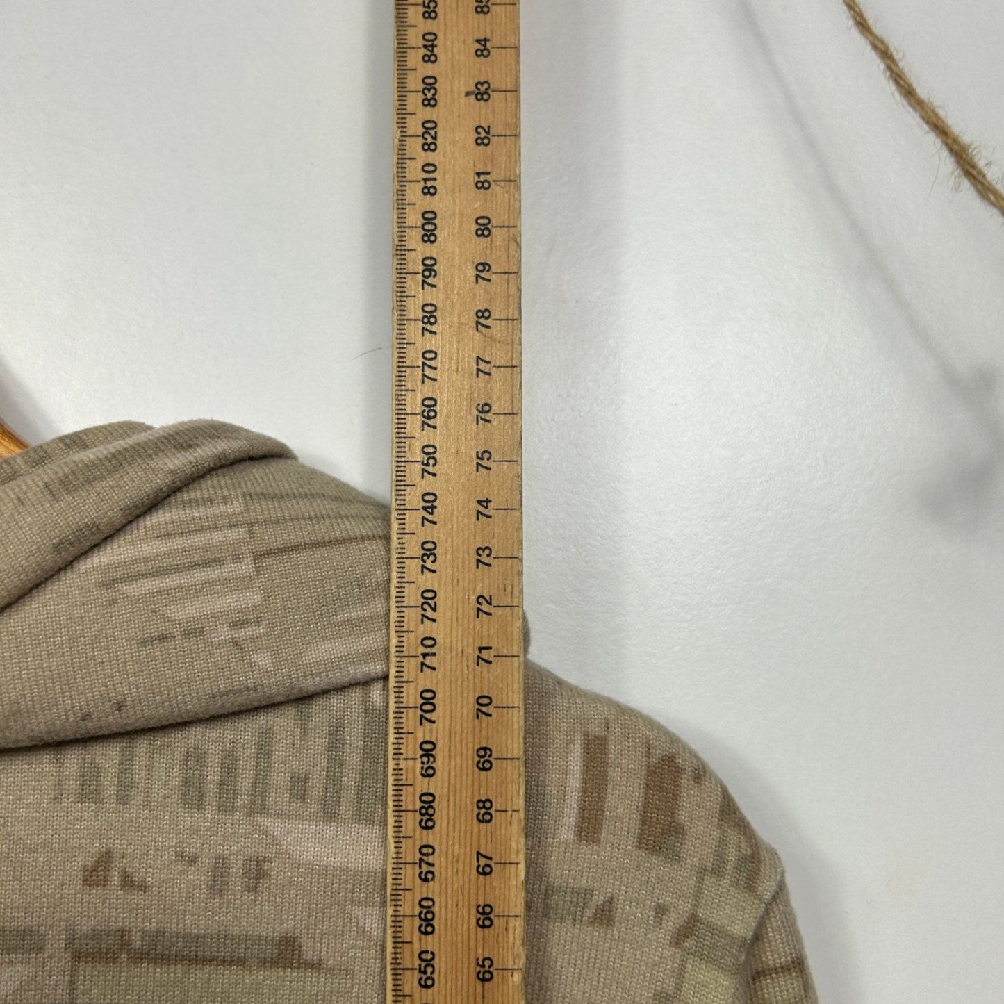 Noni B Brown Beige Long Sleeve Cowl Neck Pullover Top Size XL