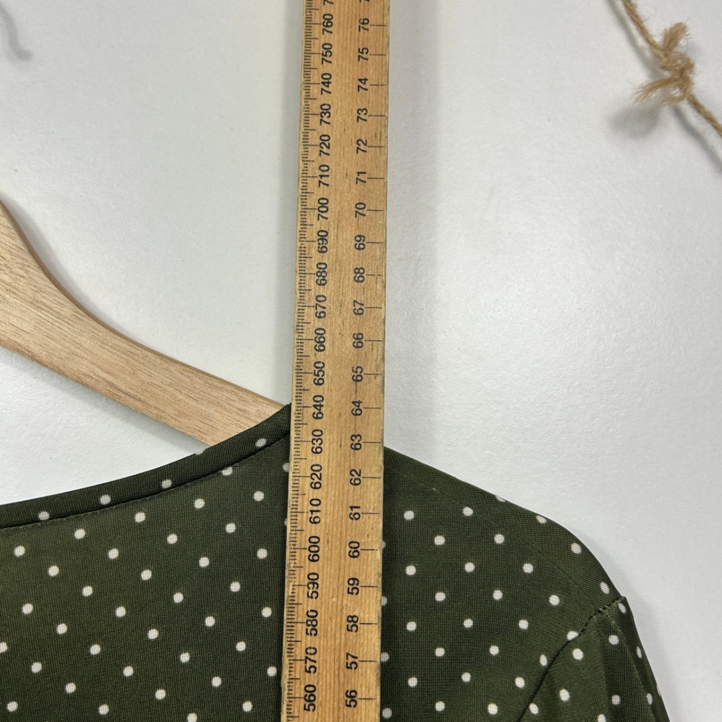 Millers Green Three Quarter Sleeve Top Size 14