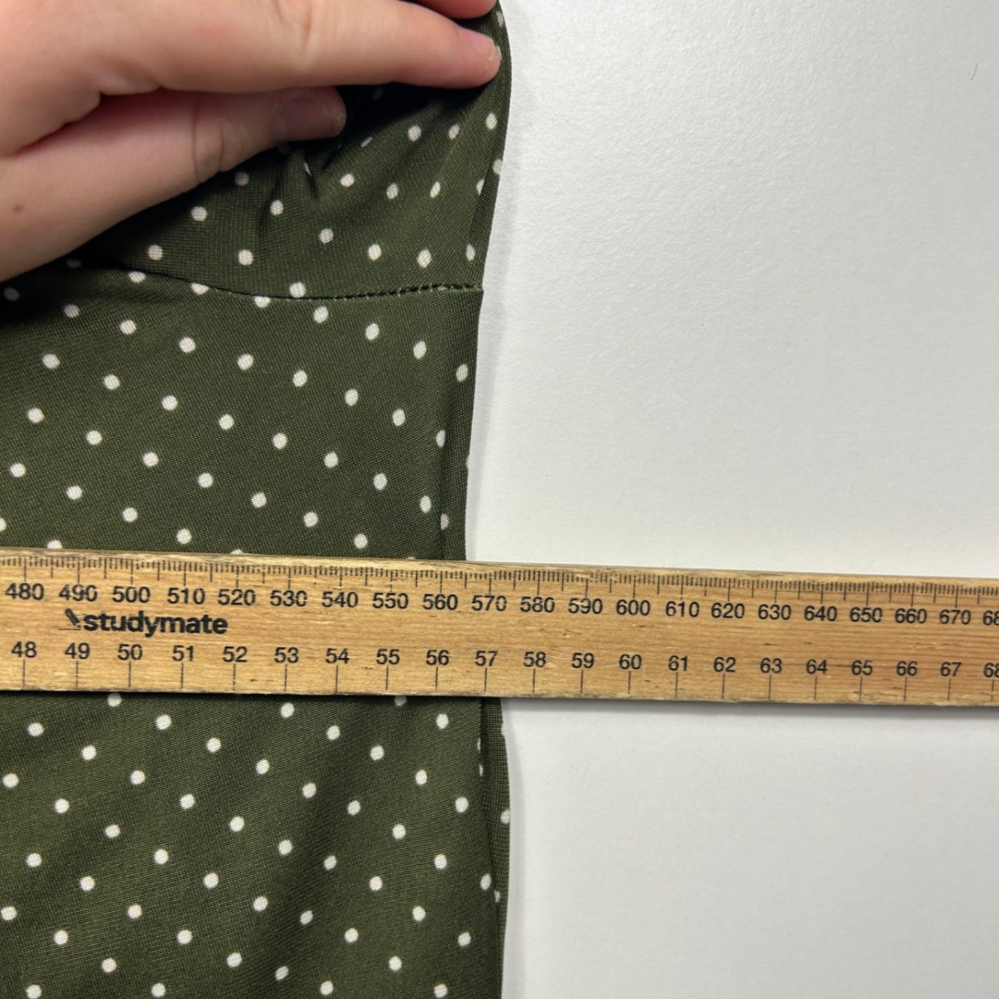 Millers Green Three Quarter Sleeve Top Size 14