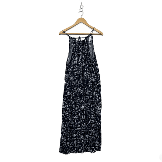 Clothing & Co Navy White Sleeveless Maxi Dress Size 16