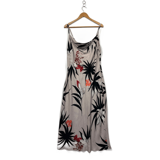 Refinity City Chic Sleeveless Floral Maxi Cowl Neck Cocktail Dress Size 16