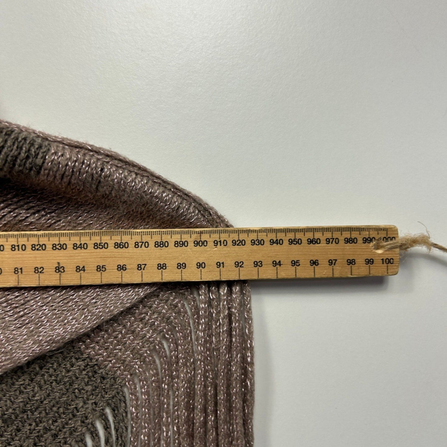 Womens Brown Striped  Boat Neck Knit Poncho Jumper One Size