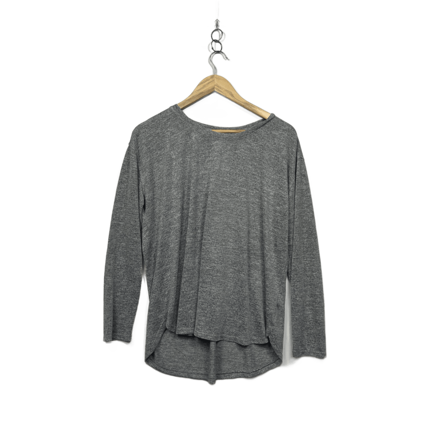 Just Jeans Womens Grey Long Sleeve Round Neck Pullover Top Size XL