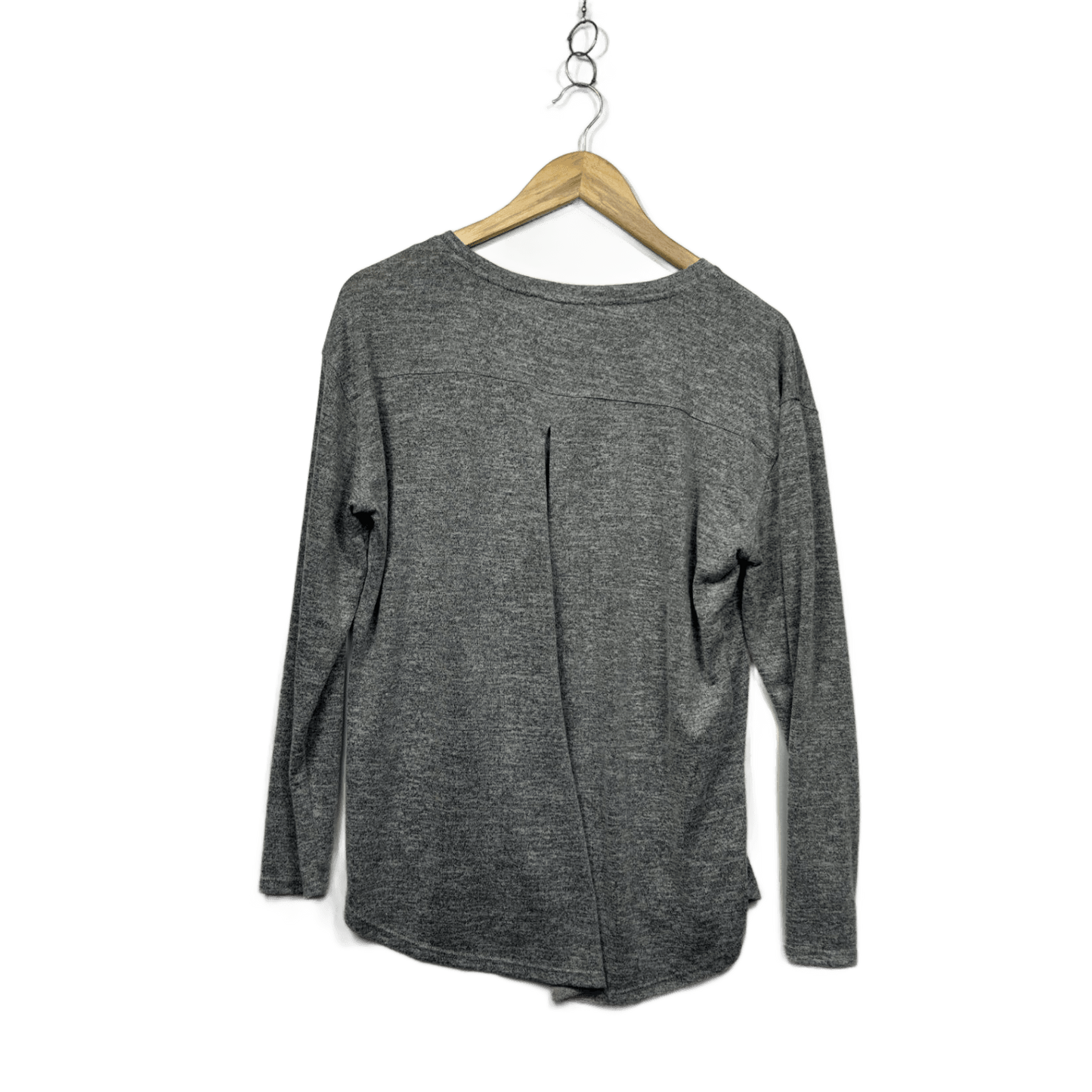 Just Jeans Womens Grey Long Sleeve Round Neck Pullover Top Size XL