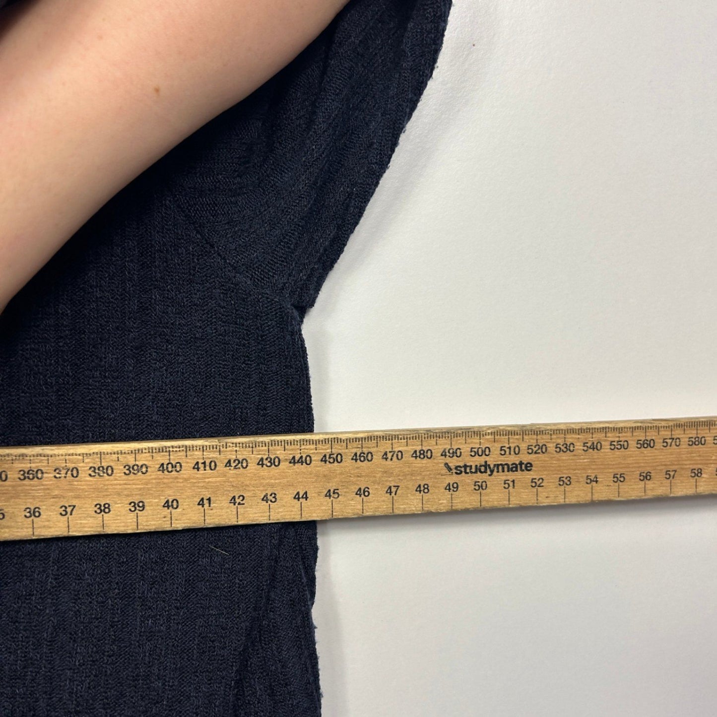 Fresh Soul Navy Knit Long Sleeve High Neck Bodycon Dress Size 16