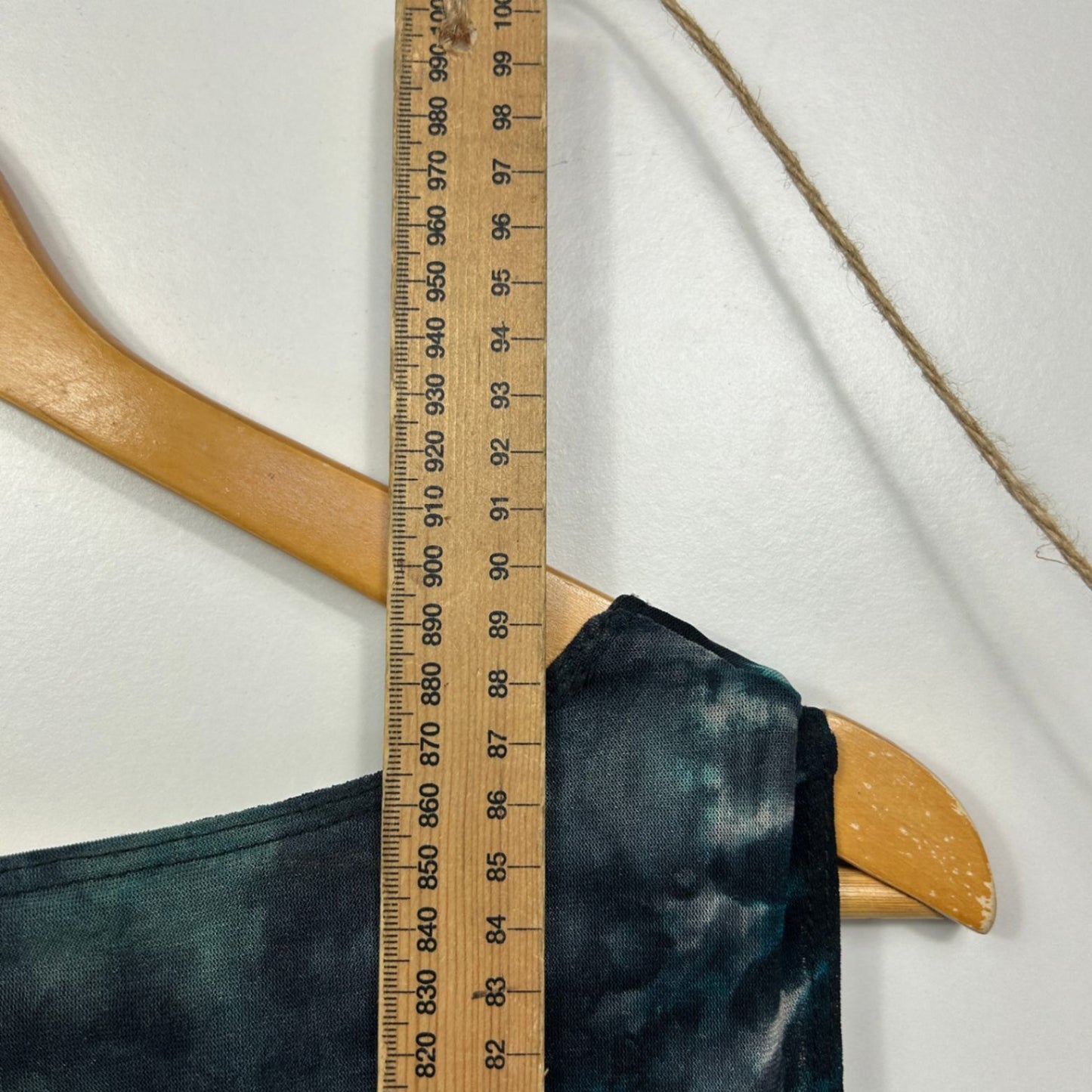 Motto Black Green Tie-Dye Pockets Sleeveless Tunic Top Size 14 - 16